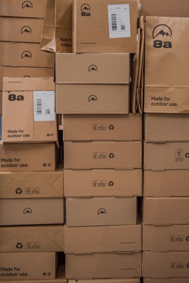 ökologische Verpackungen im Outdoor-Shop 8a.pl
