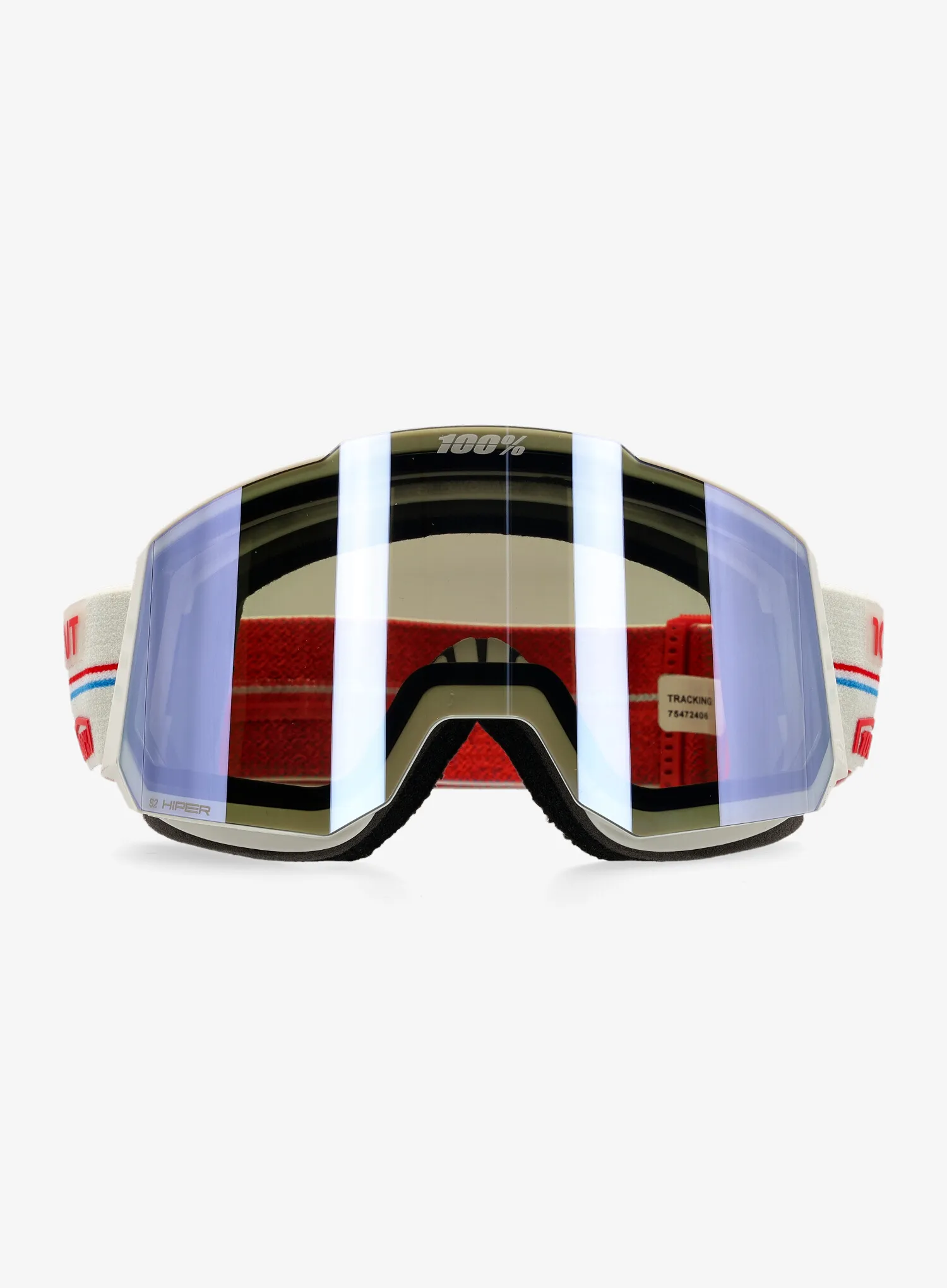 Skibrille 100% Snowcraft Hiper - launch/mirror red lens