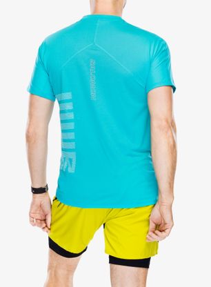 Funktionsshirt Salomon Sense Aero S/S GFX - peacock