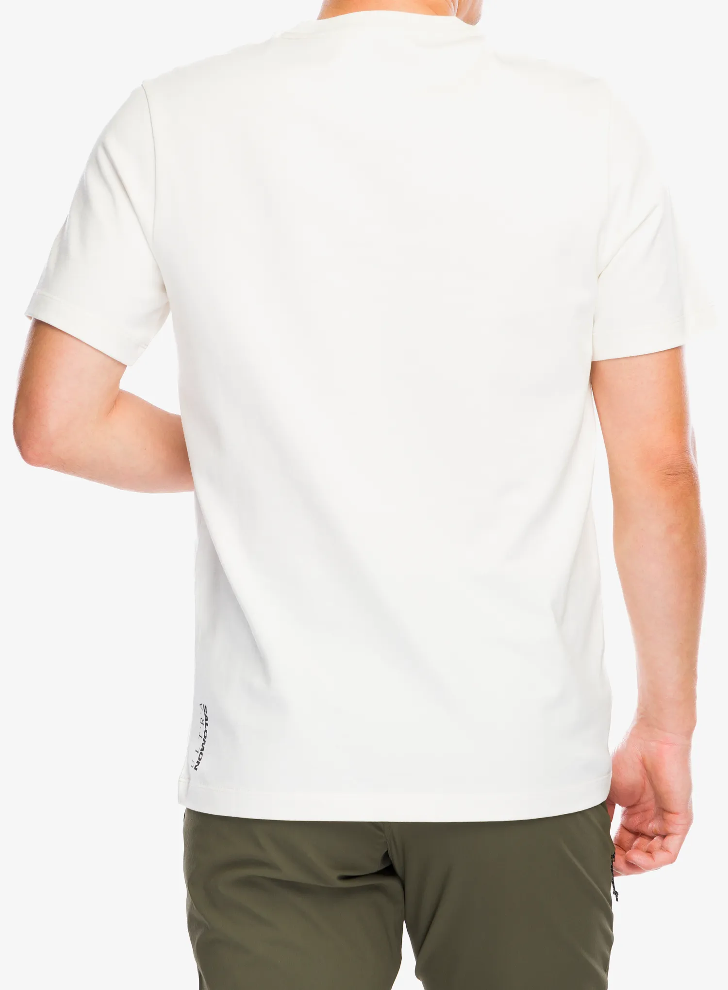 Baumwolle T-Shirt Salomon Ultra Flag Logo S/S Tee - vanilla