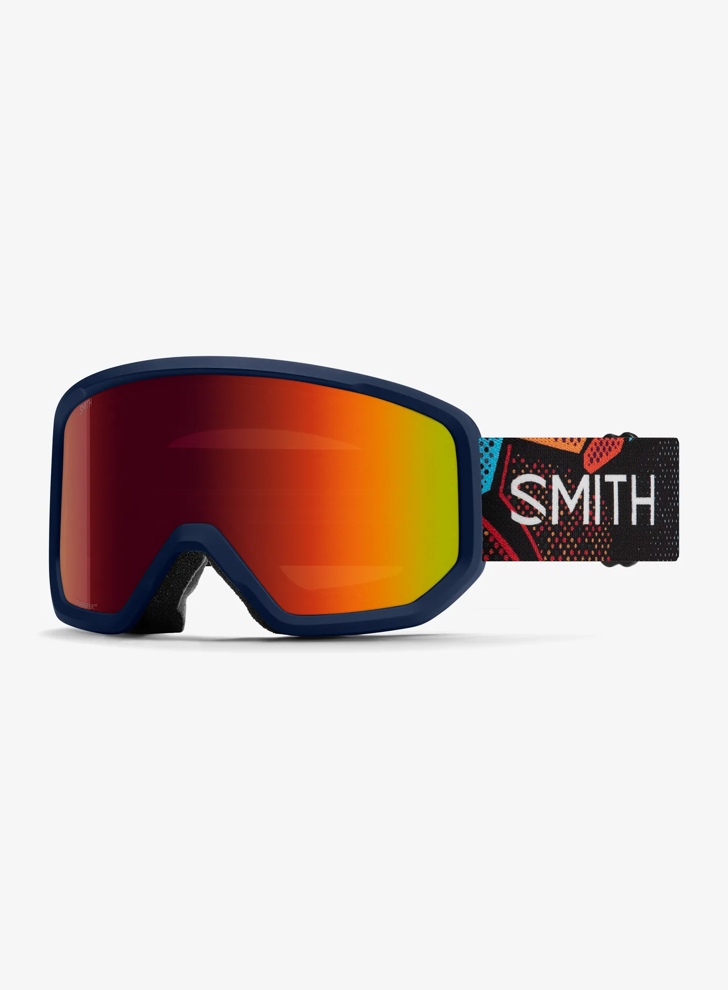 Skibrille Smith Transfer - geo alpine/red sol mir antifog