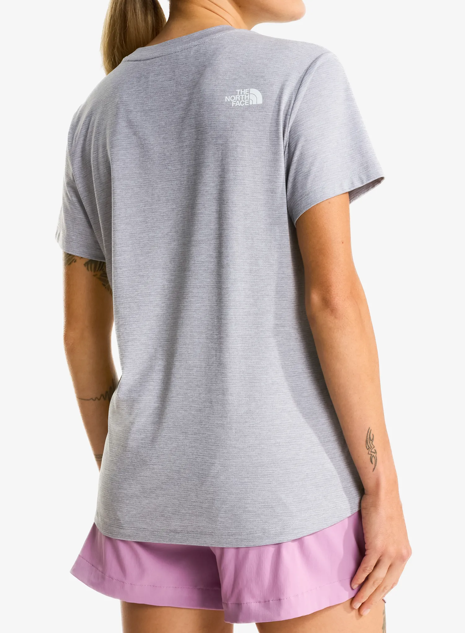 Shirt Damen The North Face Flex S/S Tee Reg - pale grey heather