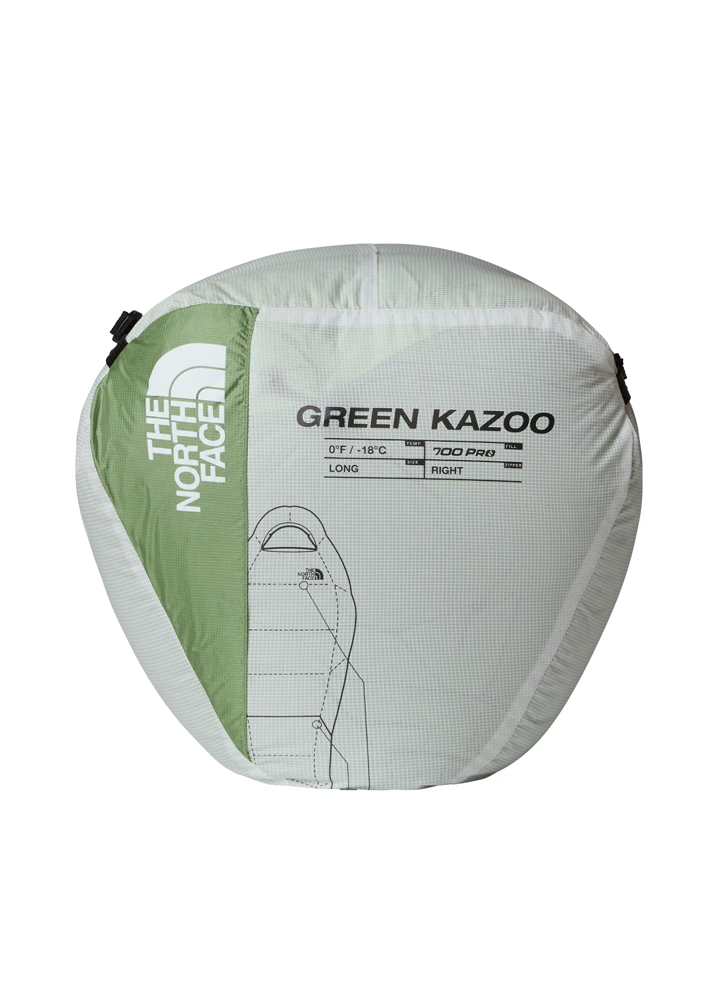 Daunenschlafsack The North Face Green Kazoo Long (198 cm) - forest shade/forest shade