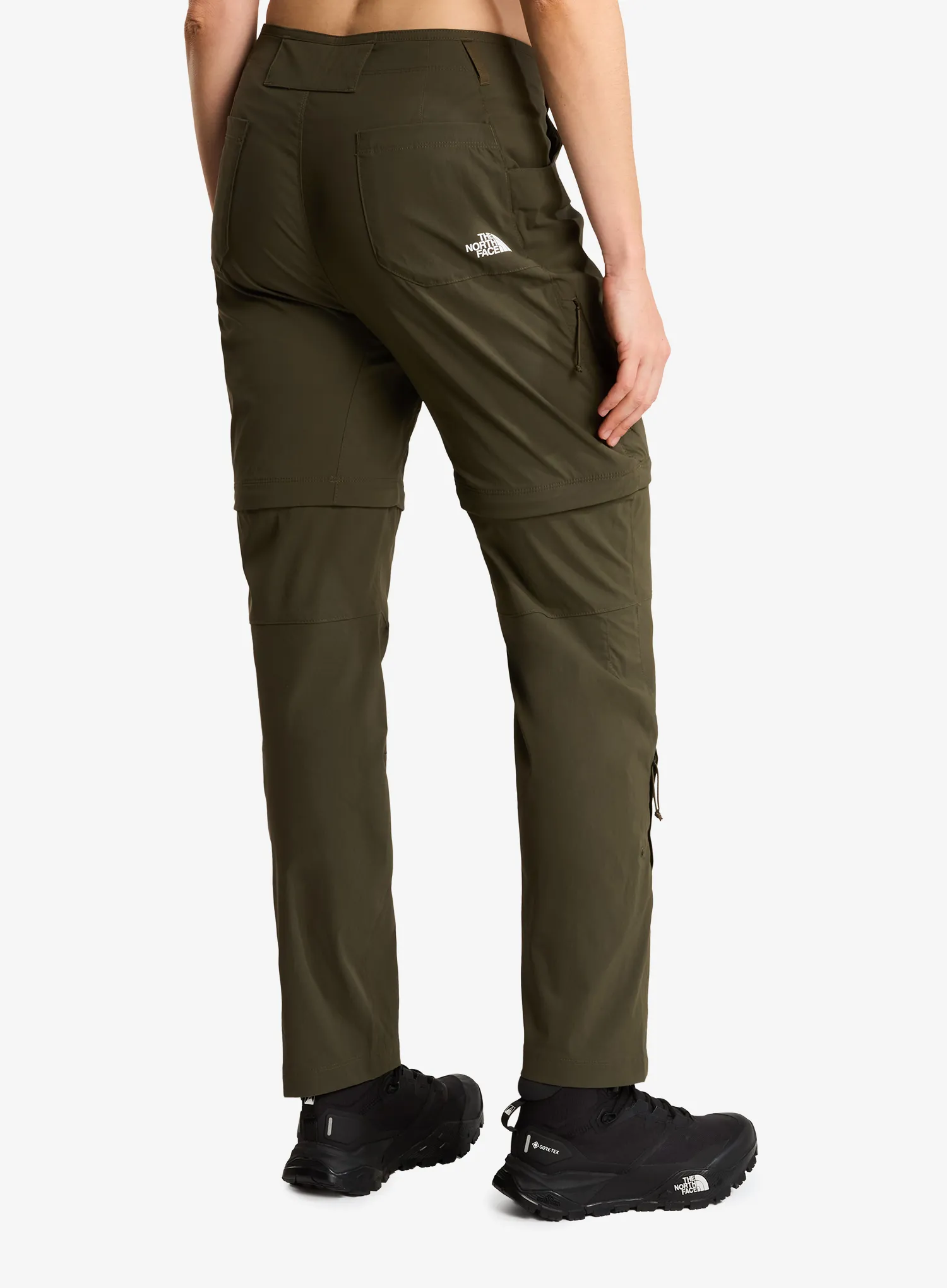 Wanderhose Damen The North Face Exploration Reg Straight Convertible Pant - new taupe green
