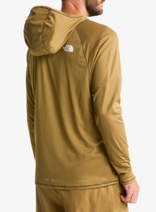 Laufshirt Herren Langarm The North Face Sunriser Hoodie - cedar