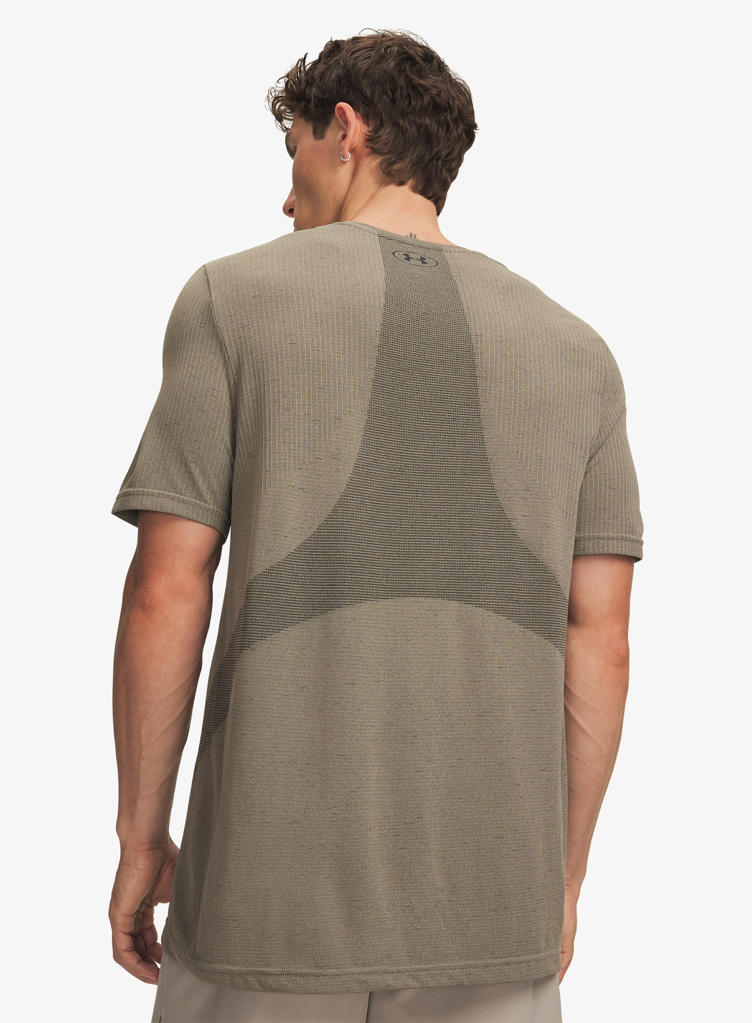 Funktionsshirt Under Armour Vanish Seamless SS - timberwolf taupe/u.black