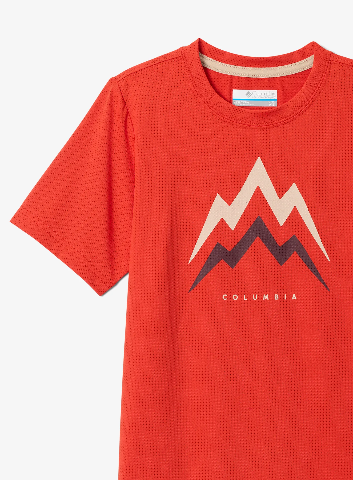 T-Shirt Jungen Columbia Tech Trail Utility SS Graphic Crew - super sonic/energetic