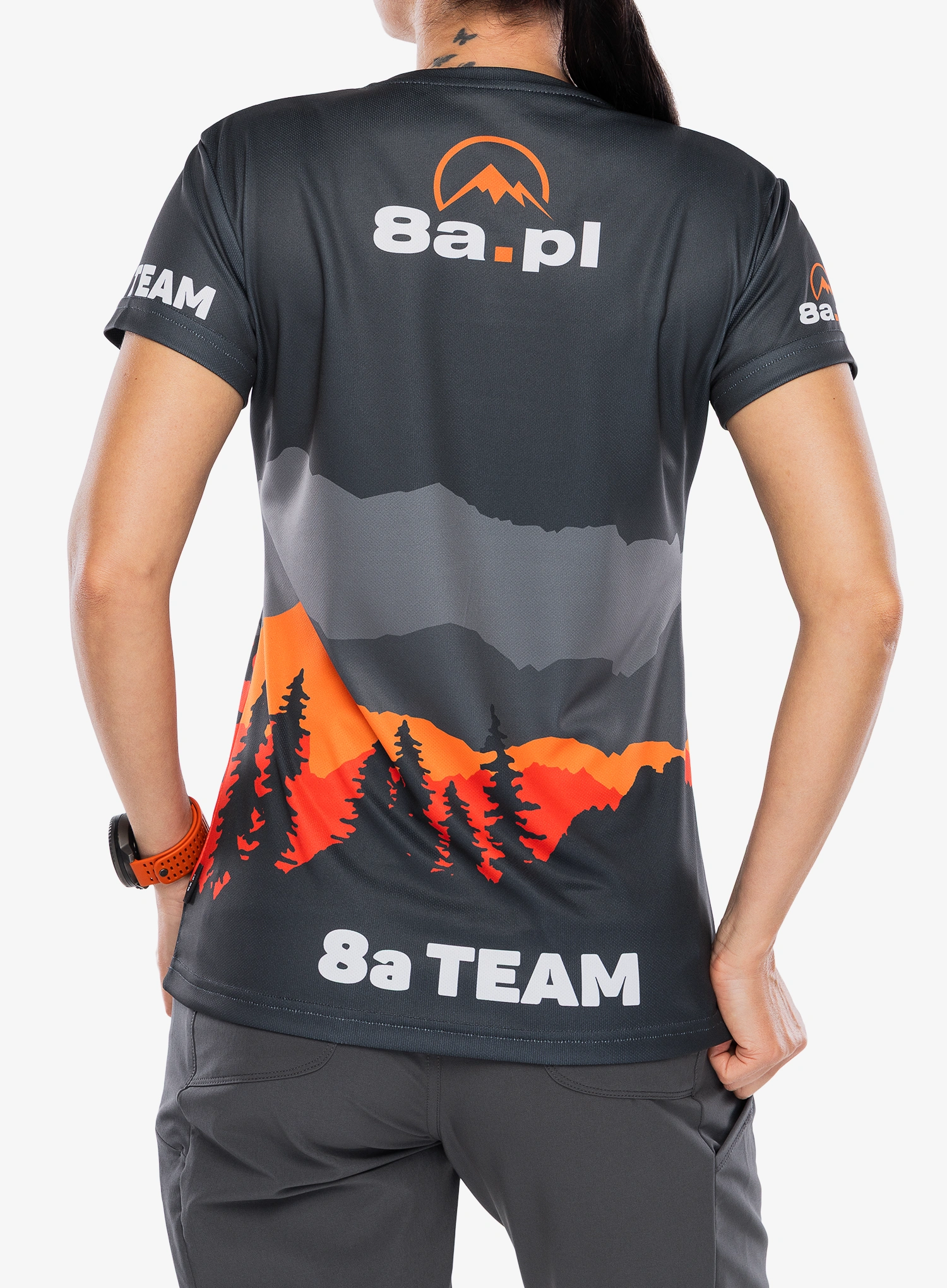 Bedruckte T-Shirt Damen 8a Team - full print