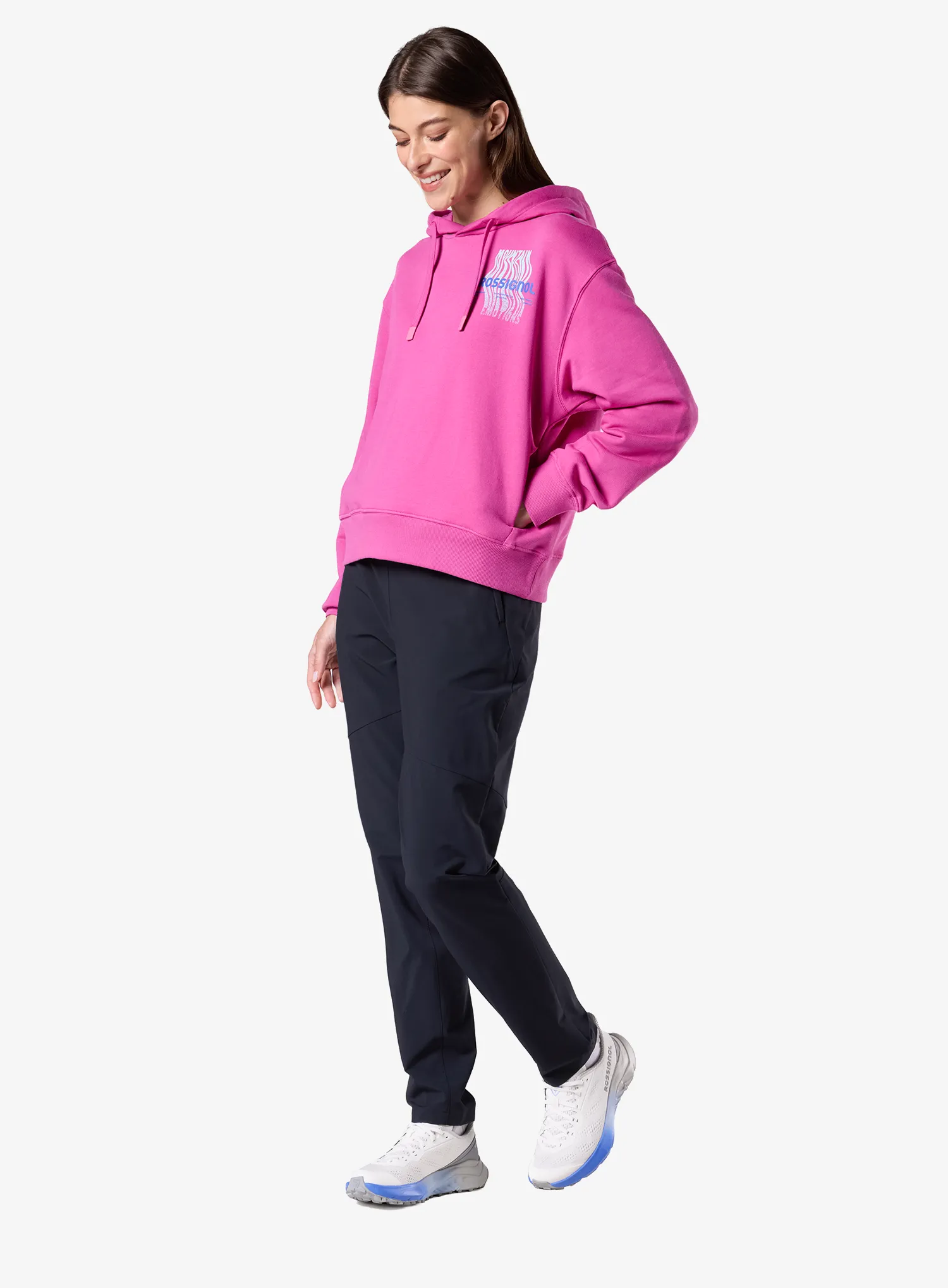 Kapuzenpullover Damen Rossignol Waterfall Hoodie - electric fuchsia