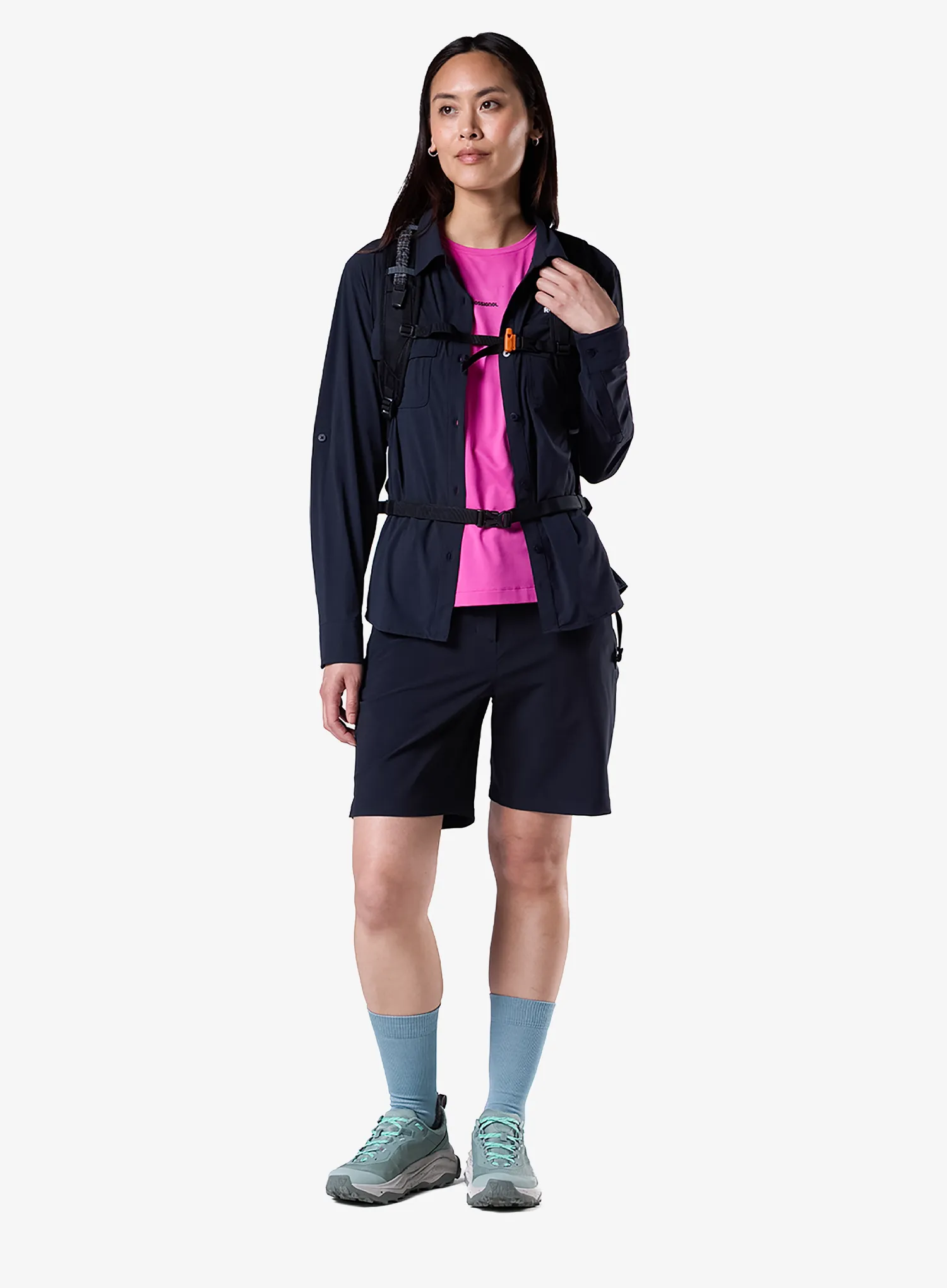 Outdoorshorts Damen Rossignol Stretch Chino Short 7in - black/black