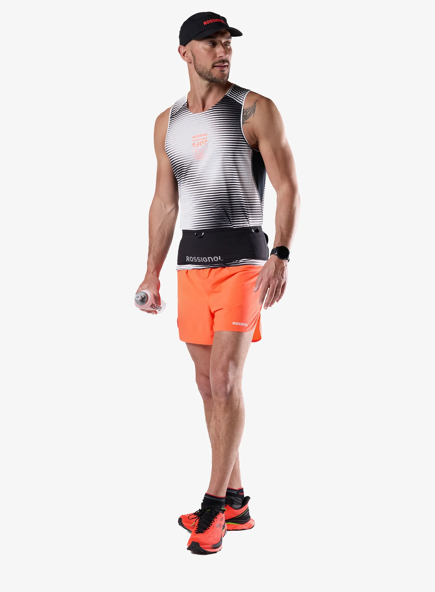 Laufshorts Rossignol Sapa Short 5in - neon red