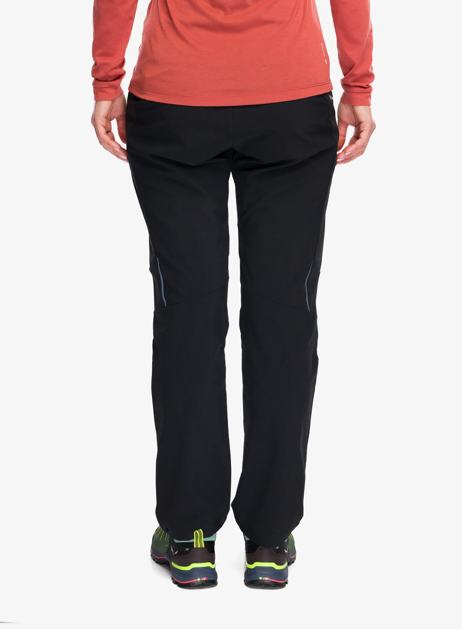 Softshellhose Damen Salewa Pedroc Sw Dst Wind Pant - black out