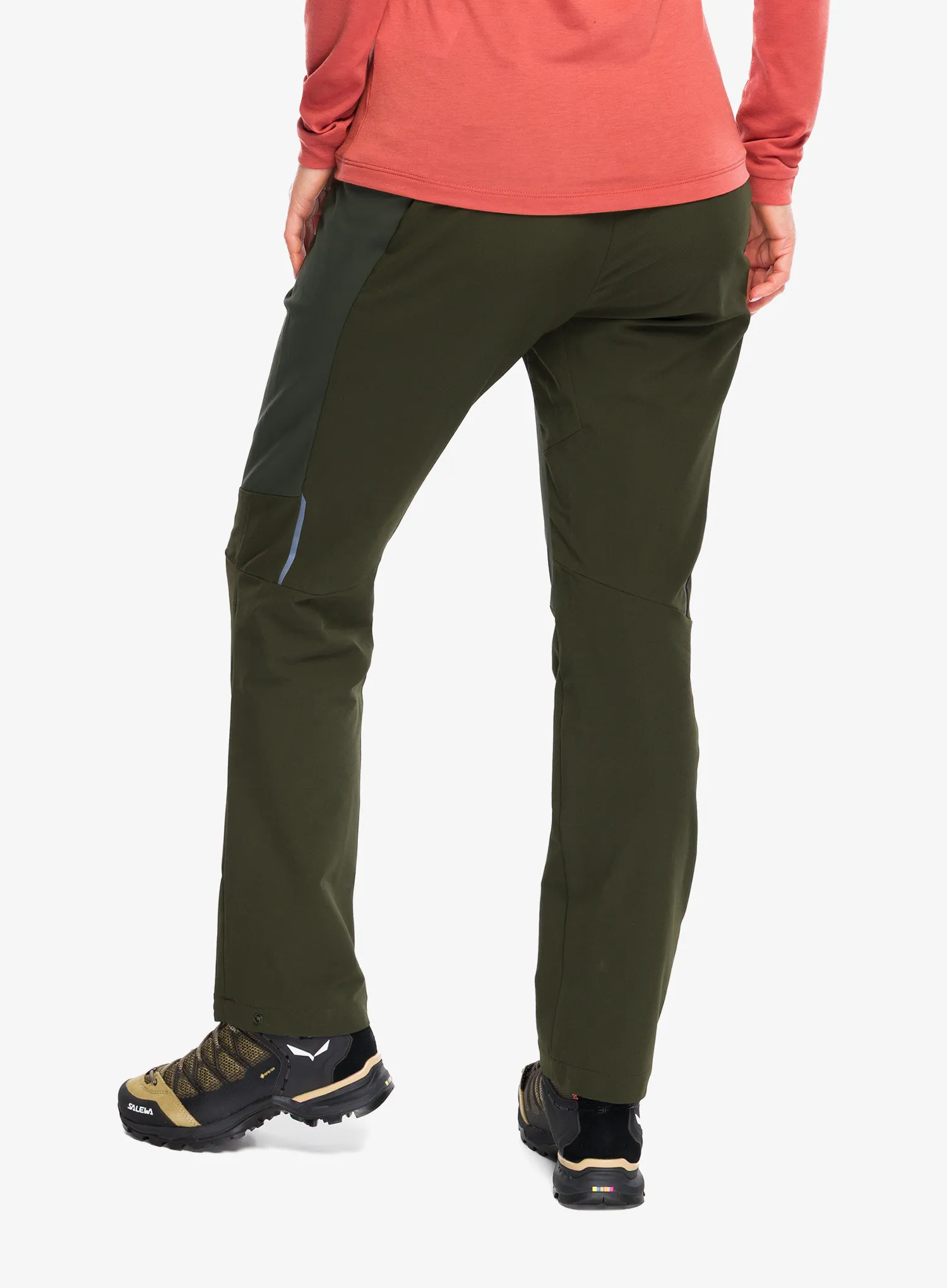 Wanderhose Damen Salewa Pedroc Sw Dst Wind Pant - dark olive