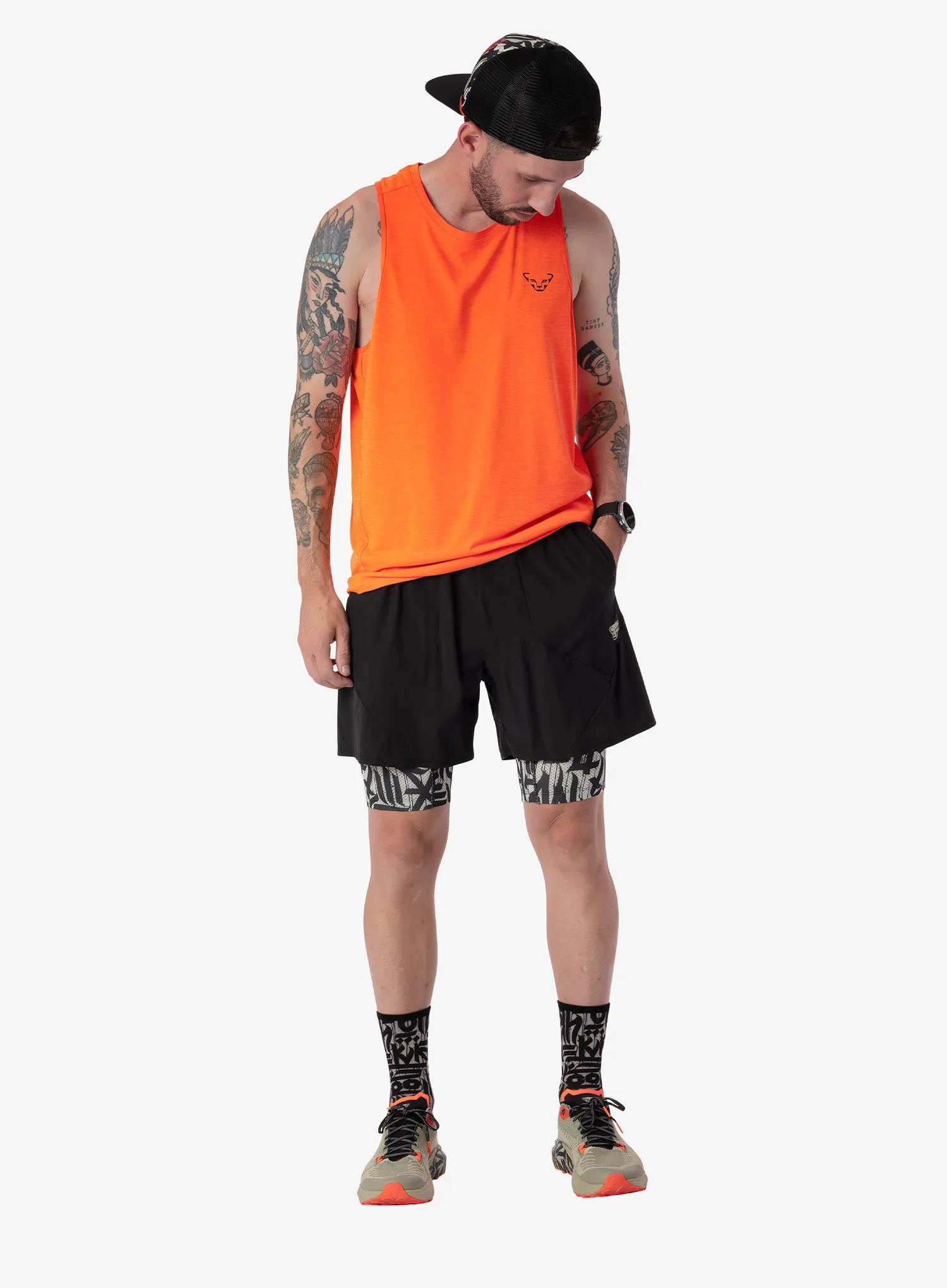Laufshorts Dynafit Trail 2In1 Shorts - black out/overcast