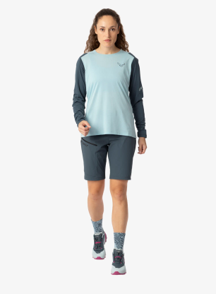 Langarmshirt Damen Dynafit Transalper L/S Tee - cloud blue