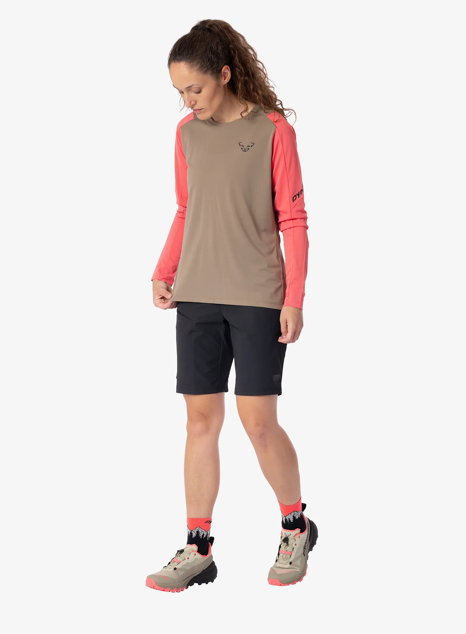 Langarmshirt Damen Dynafit Transalper L/S Tee - rock fallen 