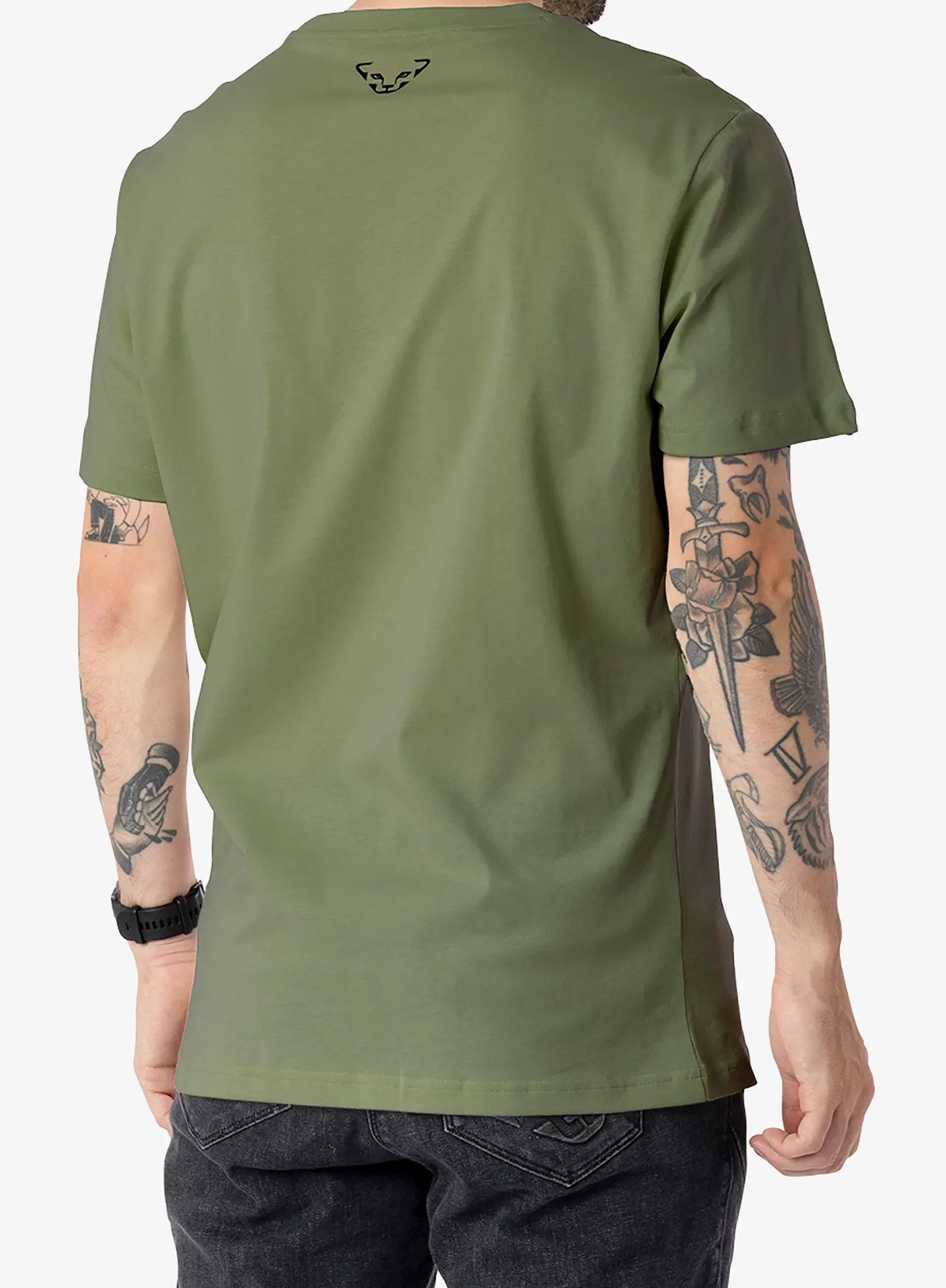 Baumwolle T-Shirt Dynafit Graphic Cotton S/S Tee - military green/runners
