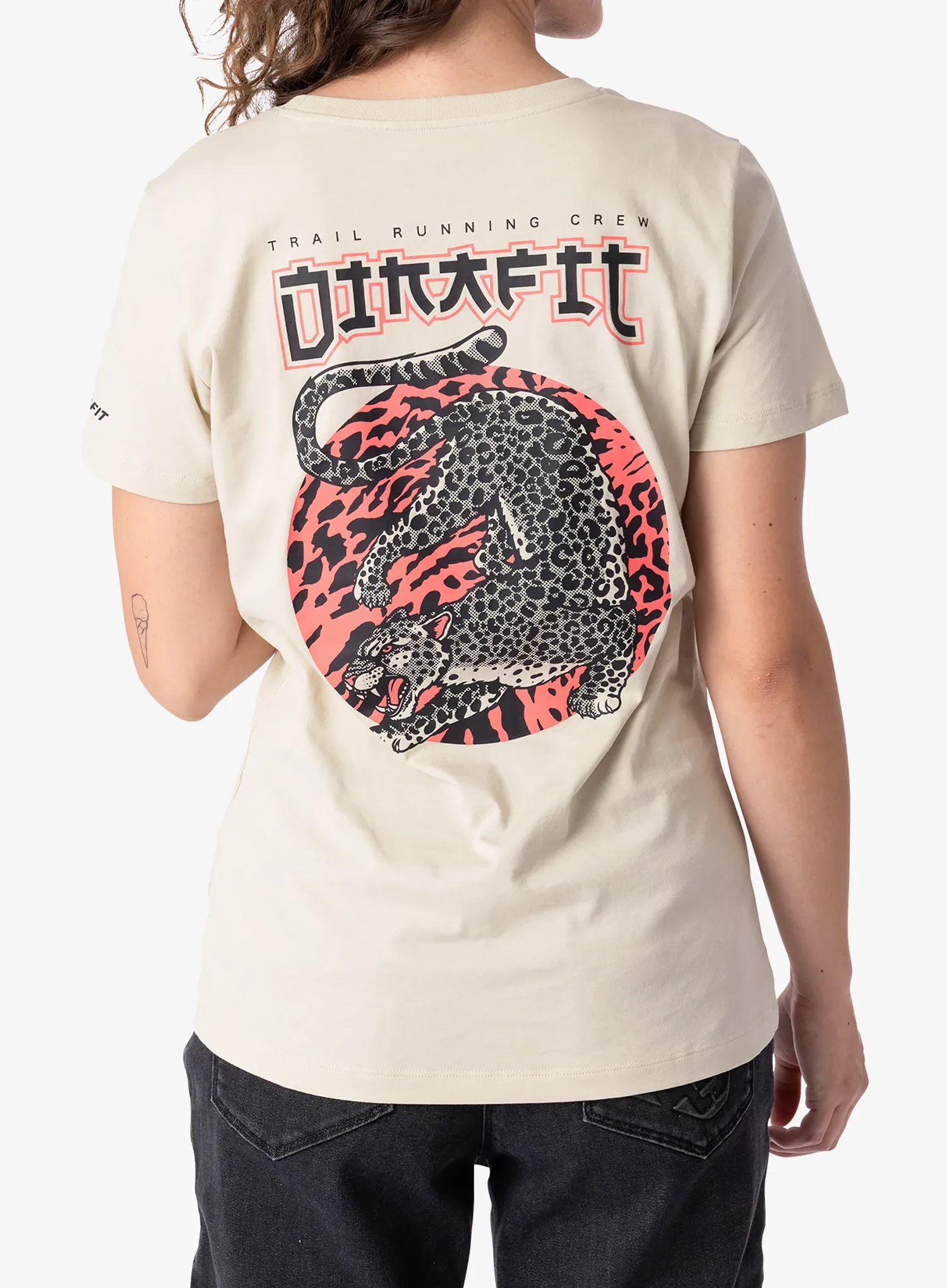 T-Shirt Baumwolle Damen Dynafit 24/7 Graphic T-Shirt - trail crew leo/overcast