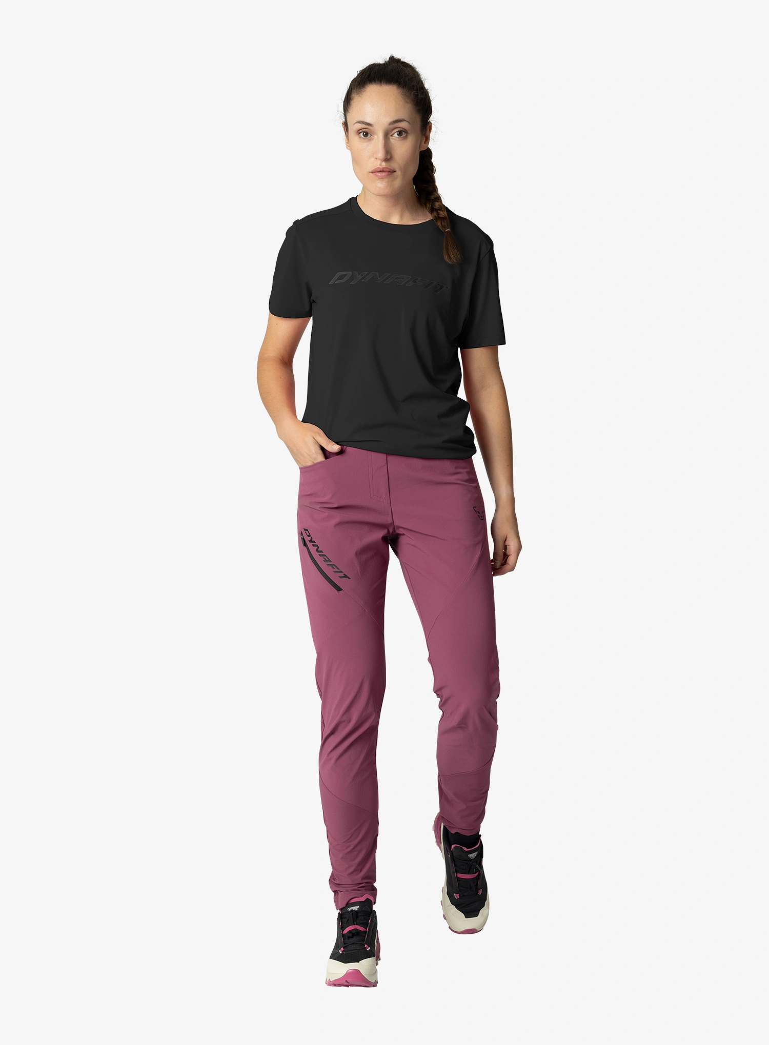 Wanderhose Damen Dynafit Traverse Hybrid DST Pants - amaranth