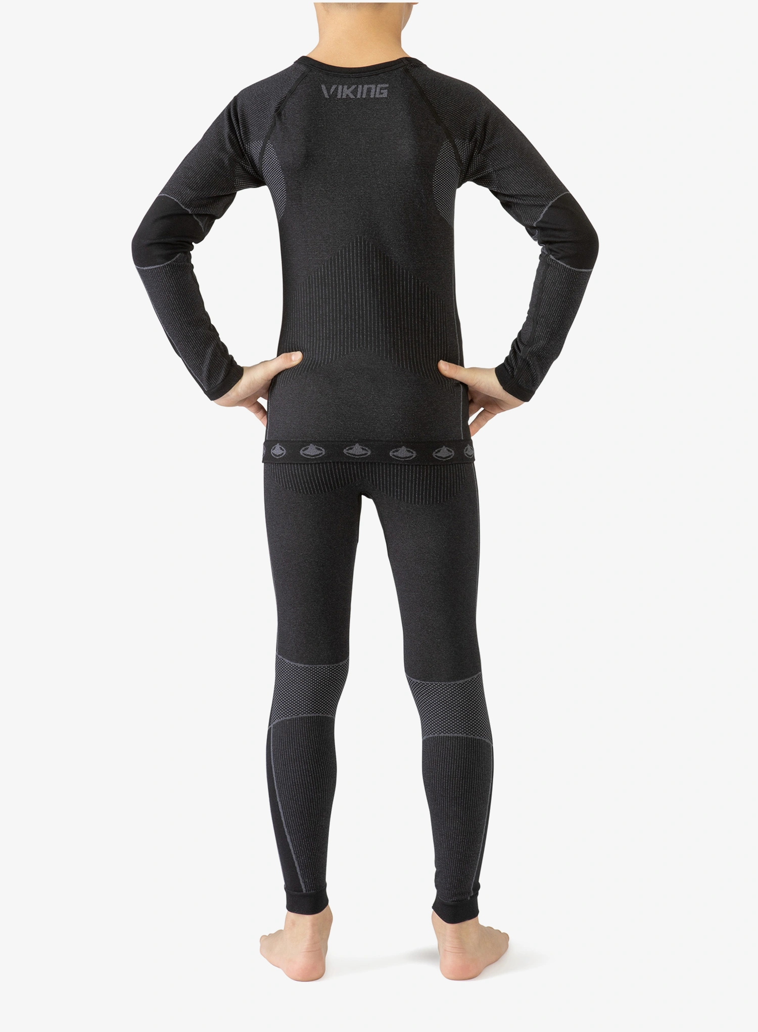 Funktionsunterwäsche Kinder Viking Base Layer Riko Set - black