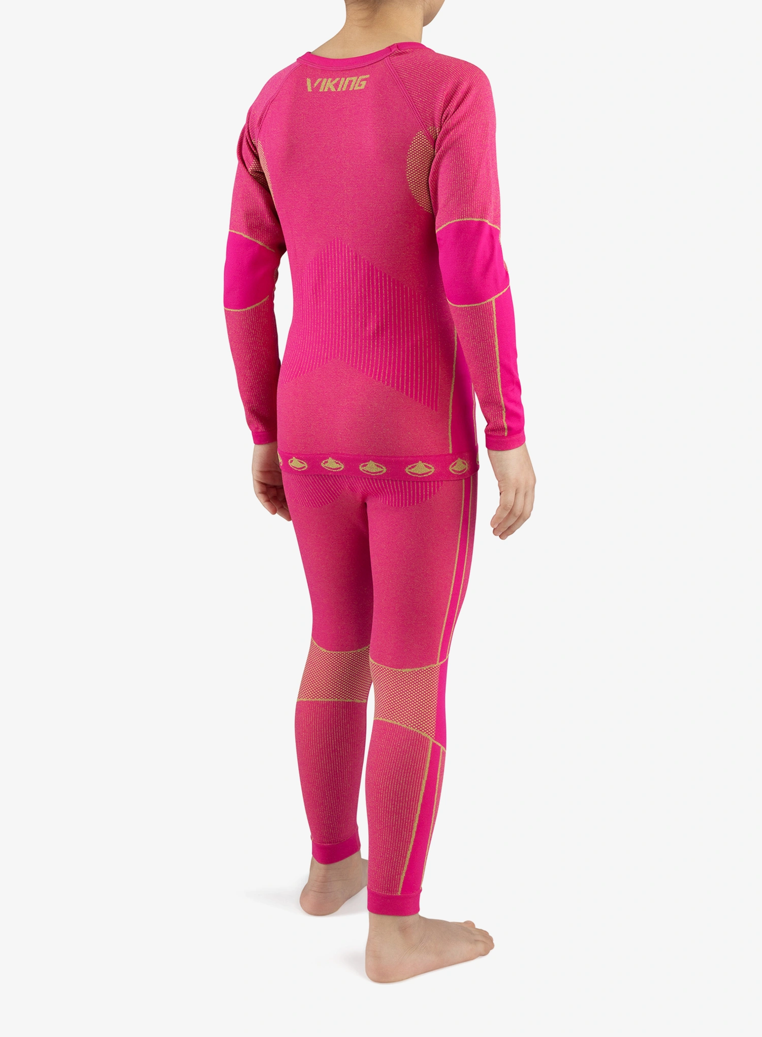 Funktionsunterwäsche Kinder Viking Base Layer Riko Set - fuchsia