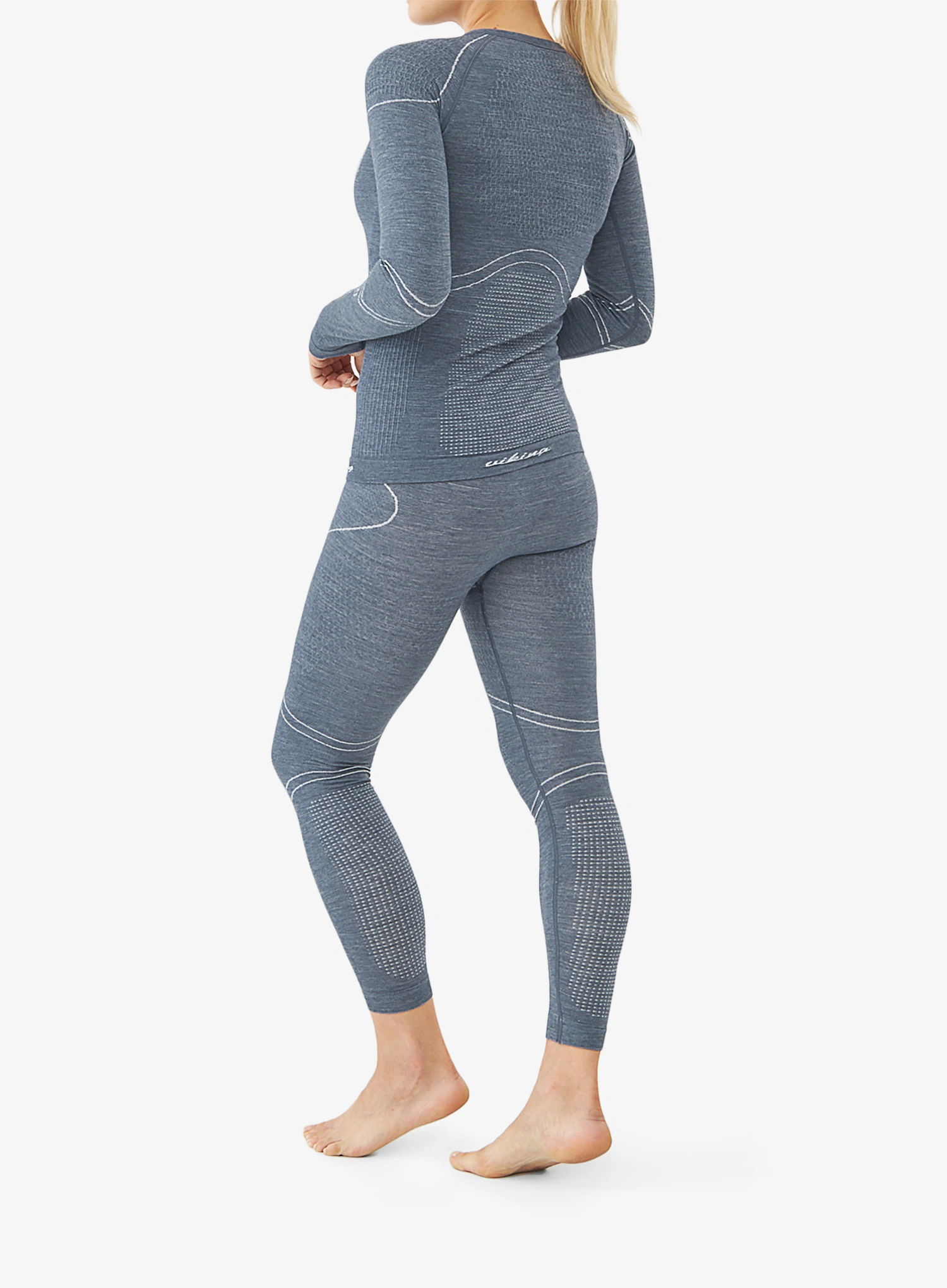 Damen-Funktionsunterwäsche Viking Base Layer Lana Pro Set - dark grey