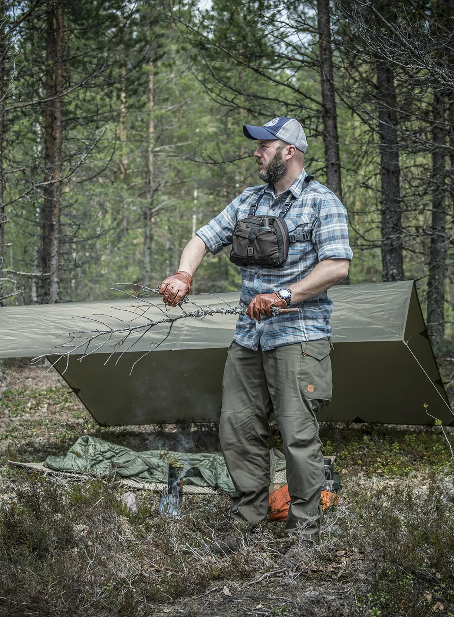 Brustbeutel Helikon-Tex Chest Pack Numbat - black