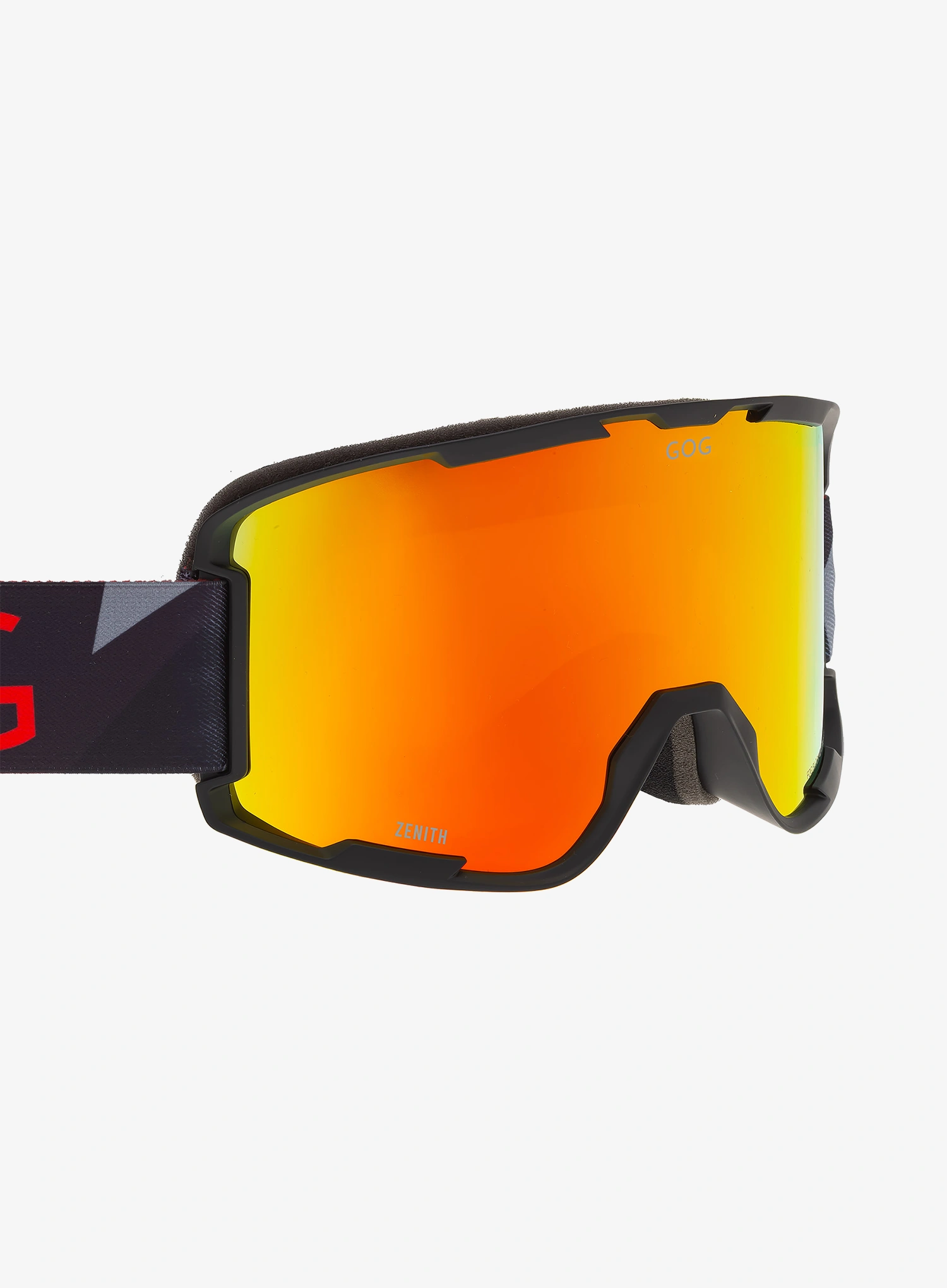 Skibrille GOG Zenith - matt black/reflex red S2