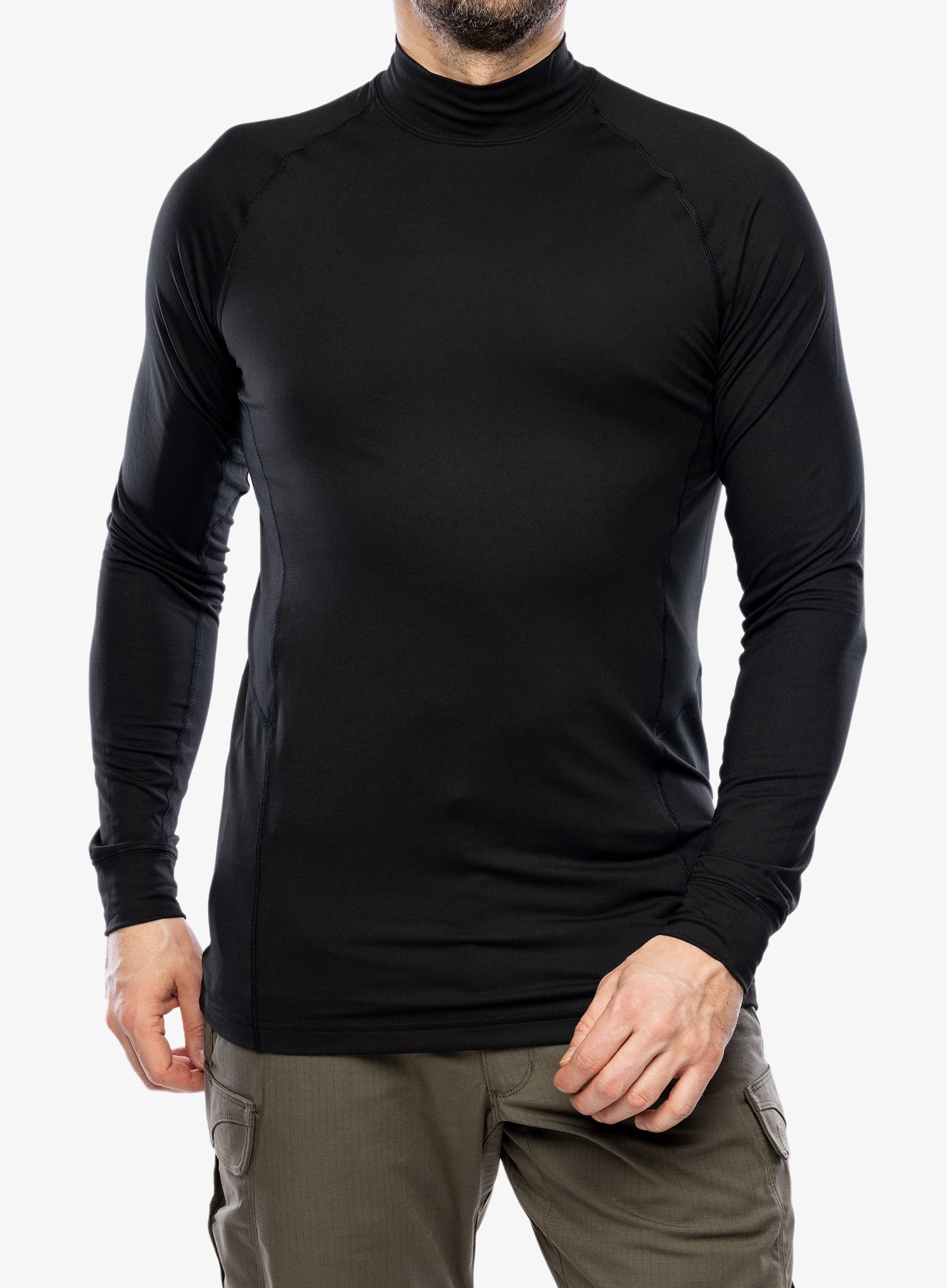 Funktionsshirt Herren Langarm 5.11 Mock Neck L/S Top - black