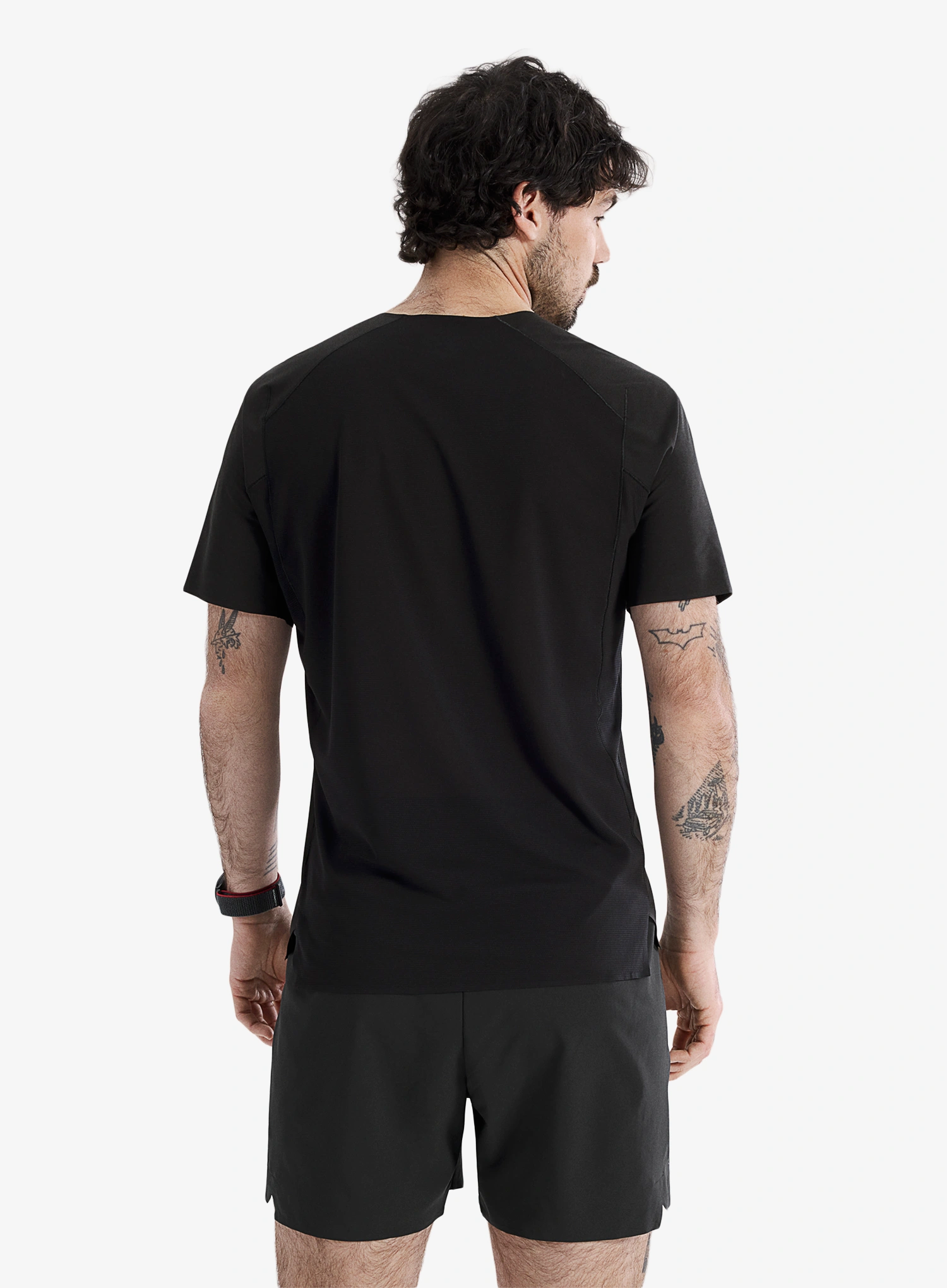Laufshirt Arcteryx Norvan Downword Logo SS - black