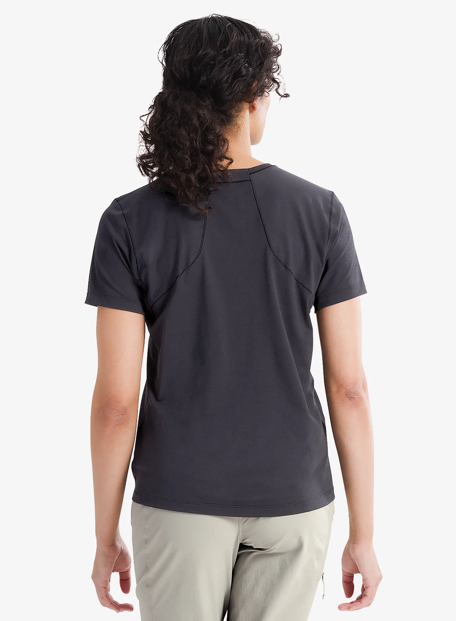 Klettershirt Damen Arcteryx Sunna Crew SS - black