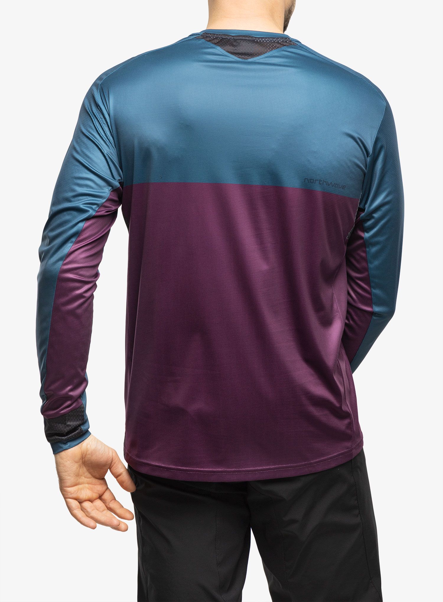 Radtrikot Langarm Northwave Edge Jersey Long Sleeve  - deep blue/purple