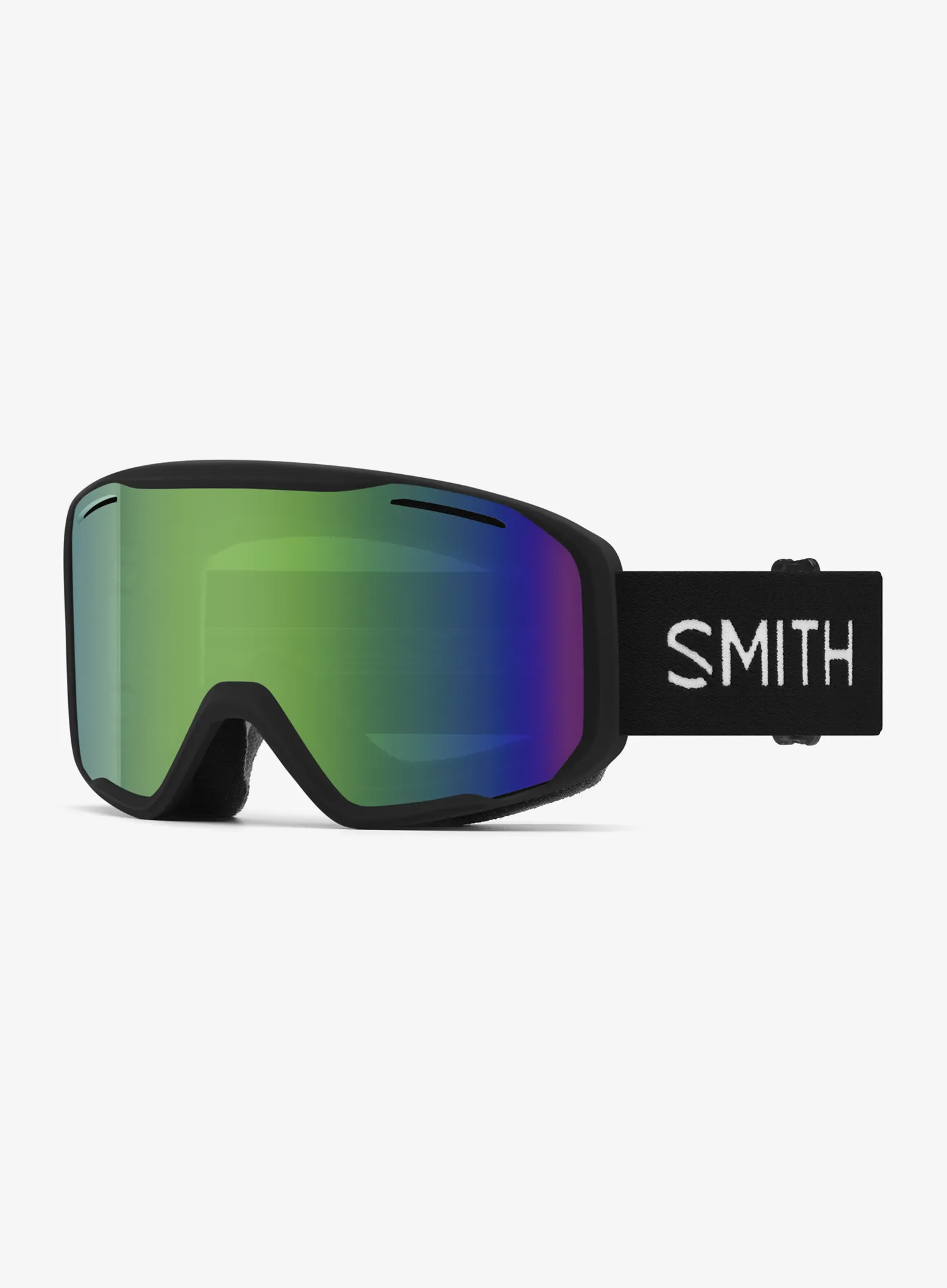 Skibrille Smith Blazer - black/green sol mirror antifog