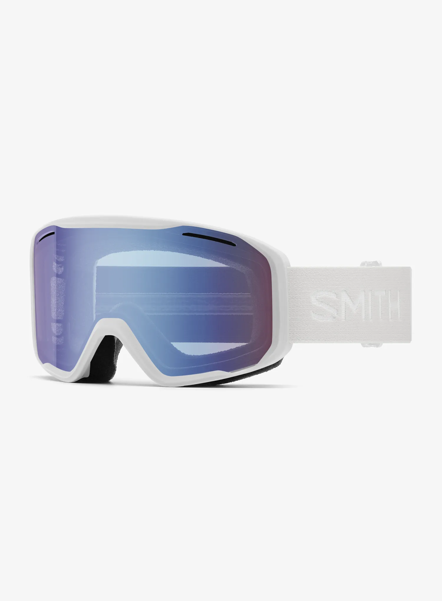 Skibrille Smith Blazer - white/blue sensor mir antifog
