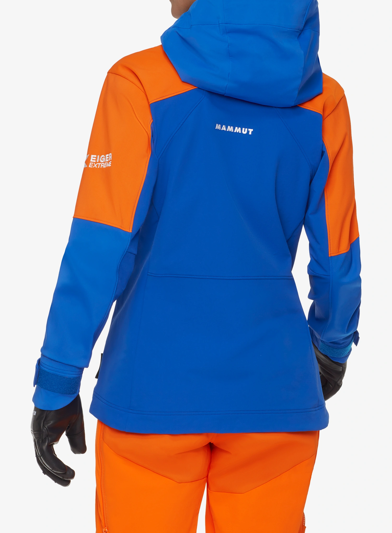 Regenjacke Damen Mammut Eiger Nordwand Pro SO Hooded Jacket - eiger blue/eiger orng
