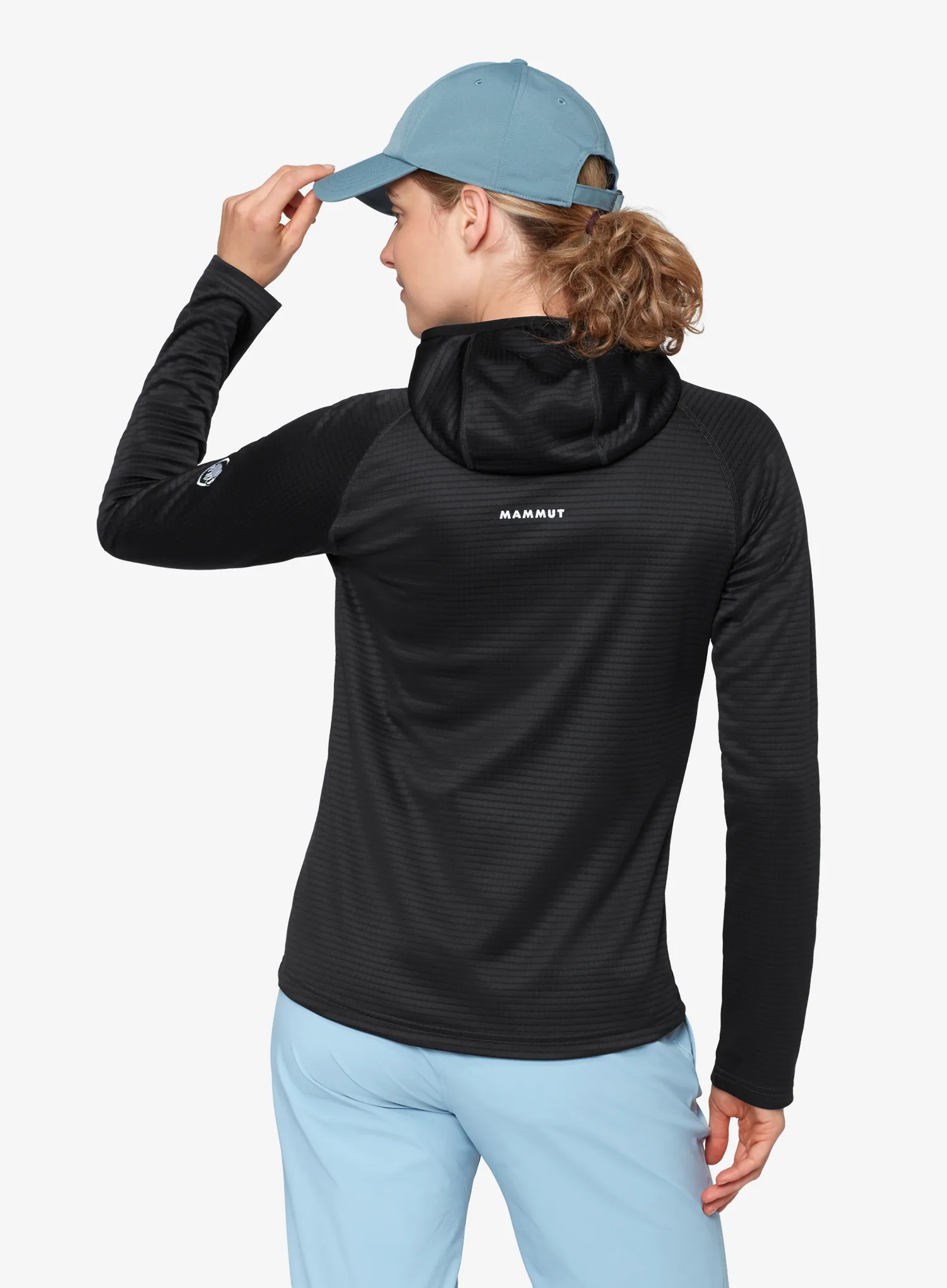 Sweatshirt mit Reißverschluss Damen Mammut Crag ML Hooded Jacket - black
