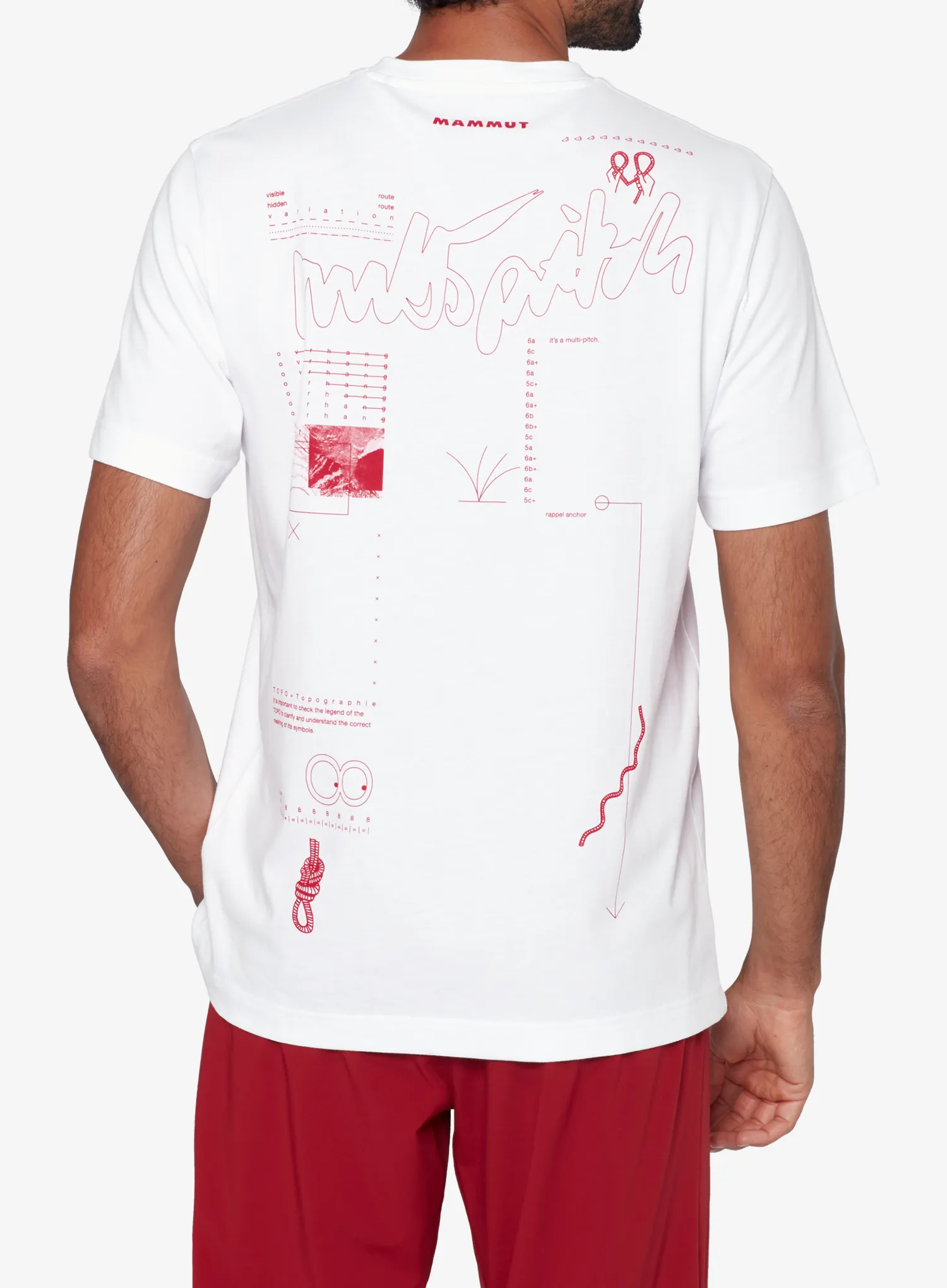 Klettershirt Mammut Mammut Base T-Shirt Multi-Pitch - white