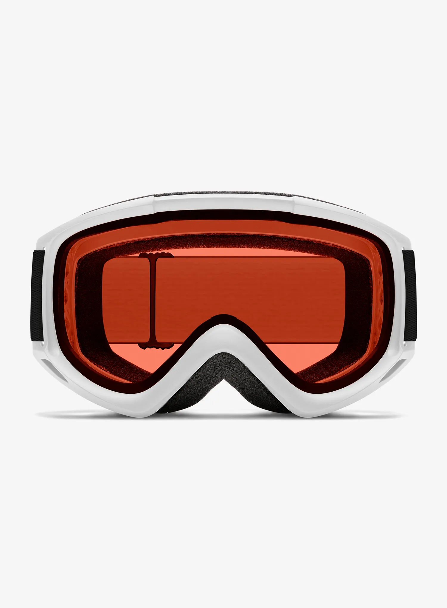 Skibrille Smith Cascade Classic - white/rc36 rose copper antifog