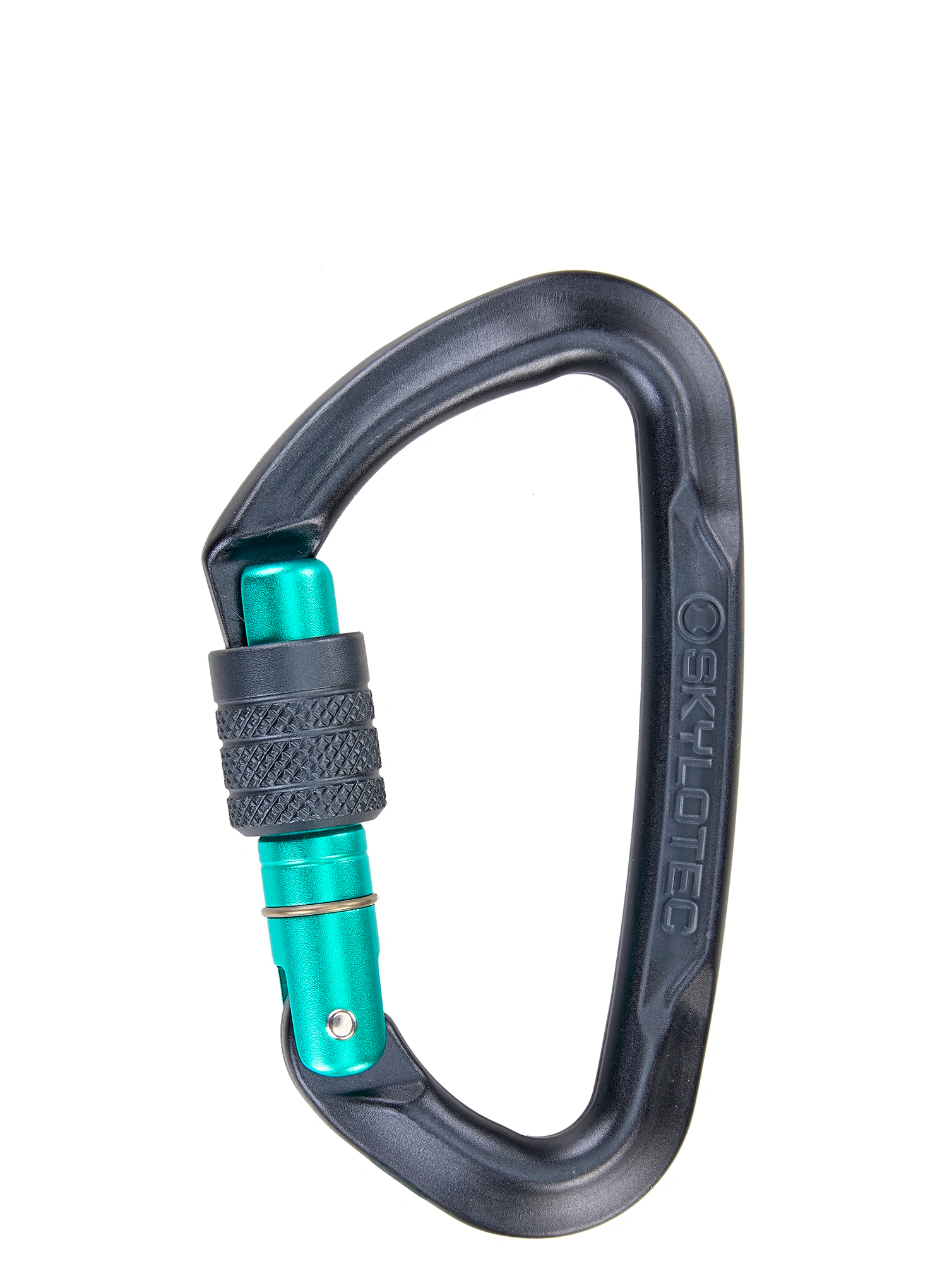 Karabiner SKYLOTEC Lime SG - anthracite/aquamarine