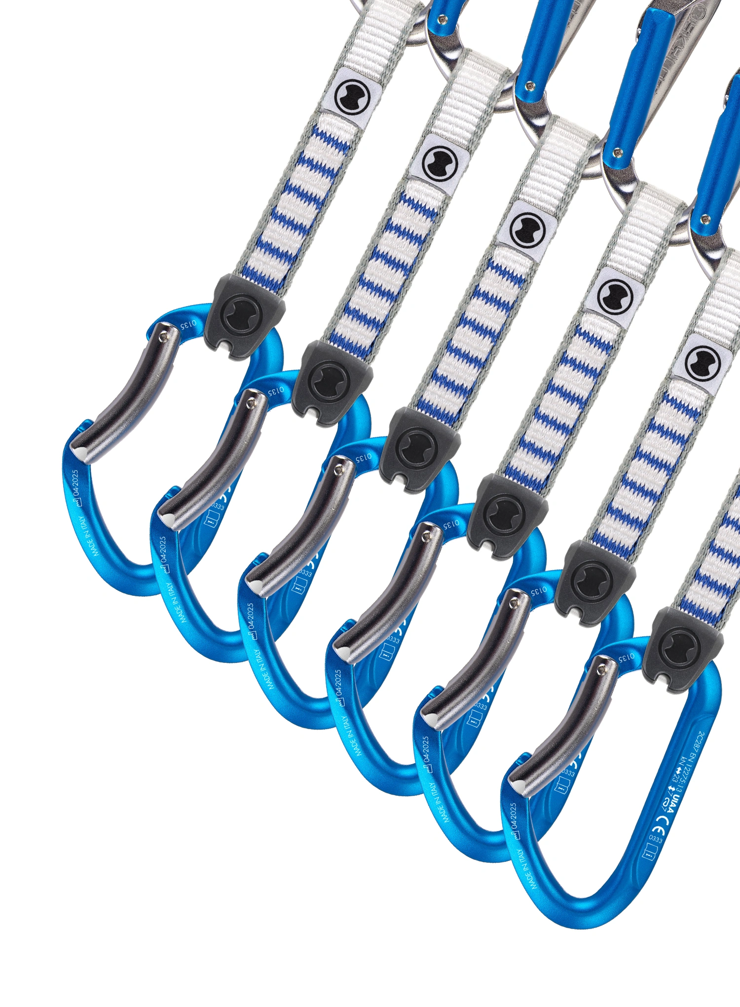 Express-Sets SKYLOTEC Salto NY - 6 Pack 12 cm - titanium/electricblue