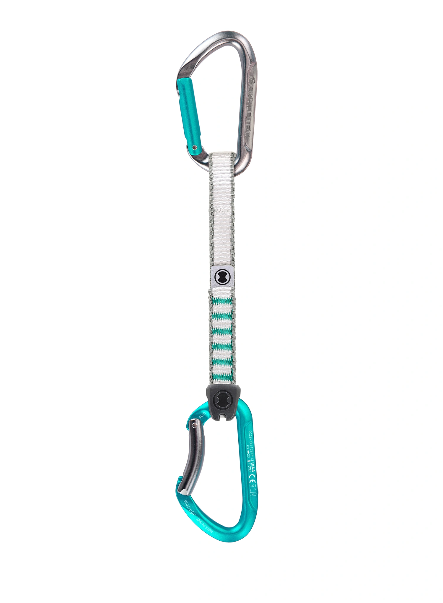 Express-Sets SKYLOTEC Salto NY - 6 Pack 17 cm - titanium/aquamarine