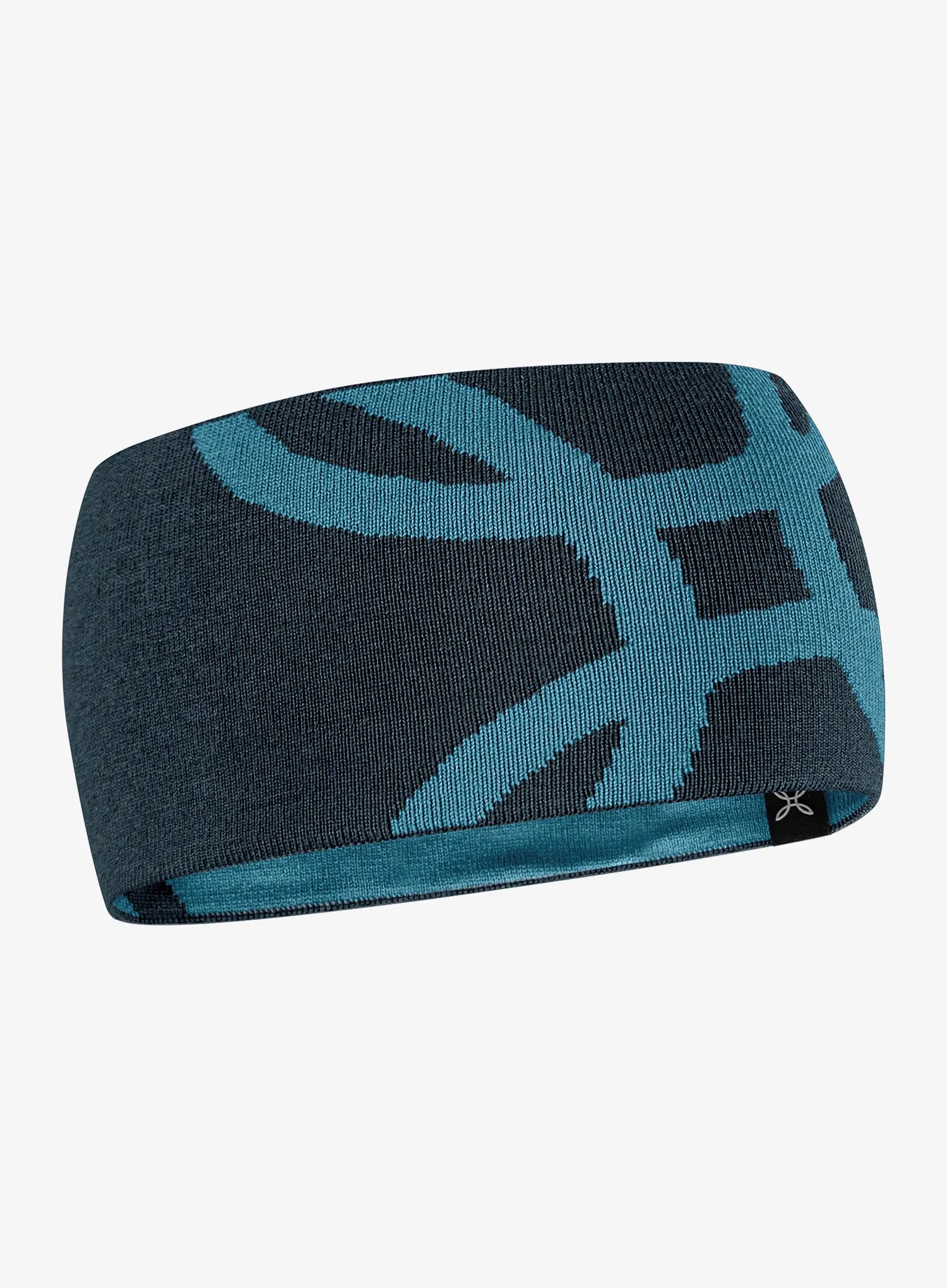 Stirnband Montura Merino Logo Band - blueberry/steel blue