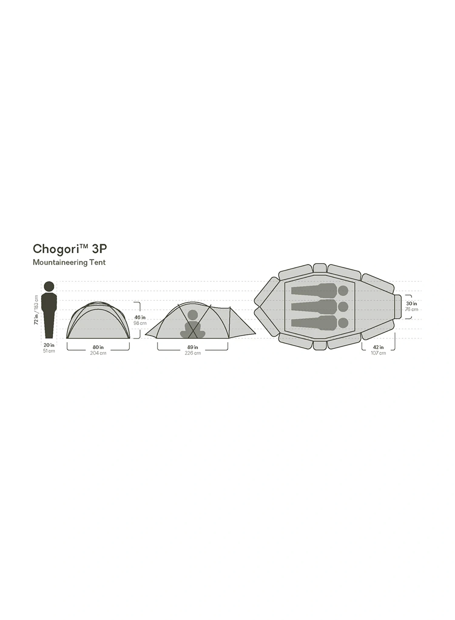 3-Personen-Zelt Nemo Chogori 3P - waypoint