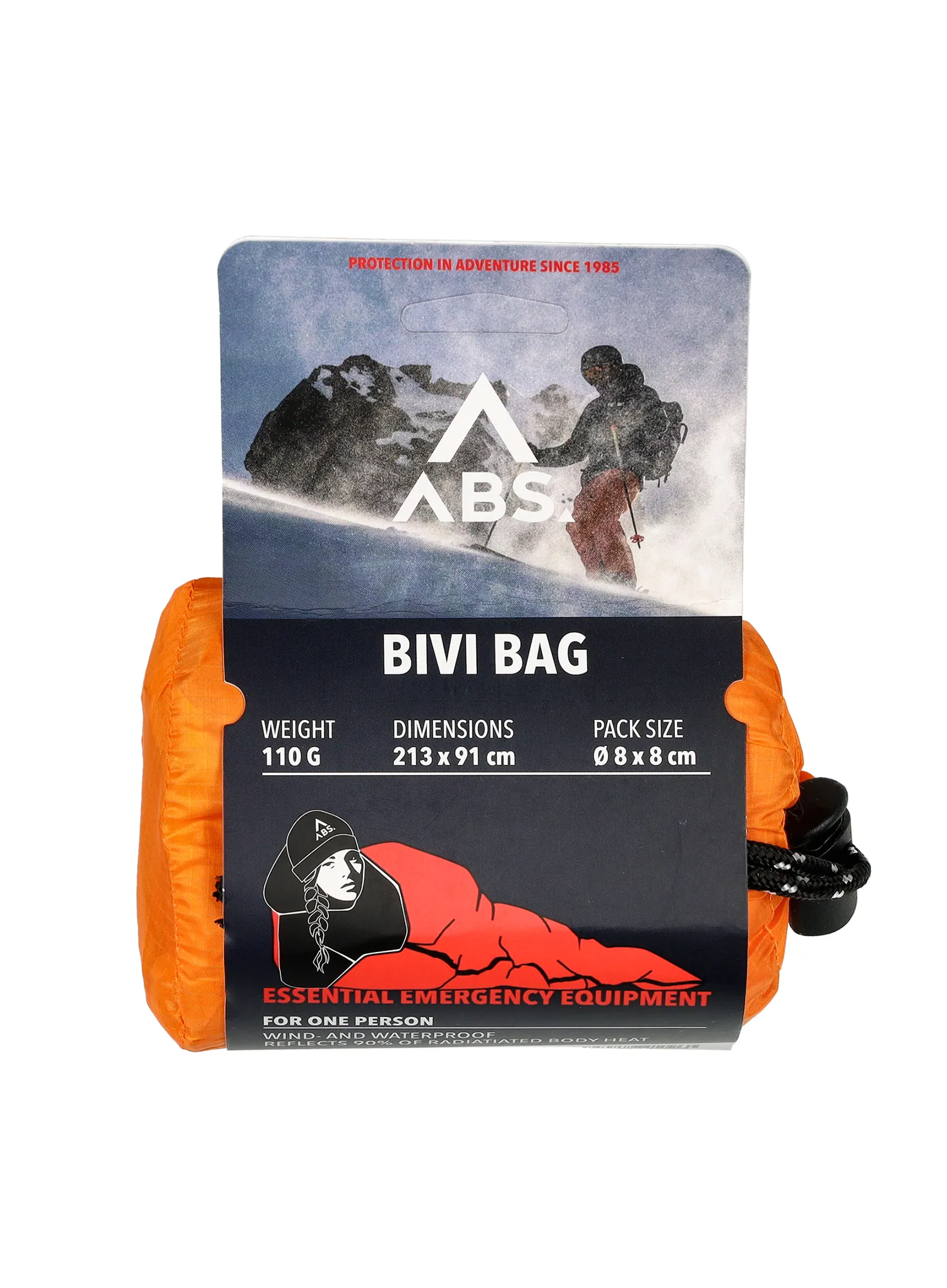Rettungsplane ABS Bivi Single - orange