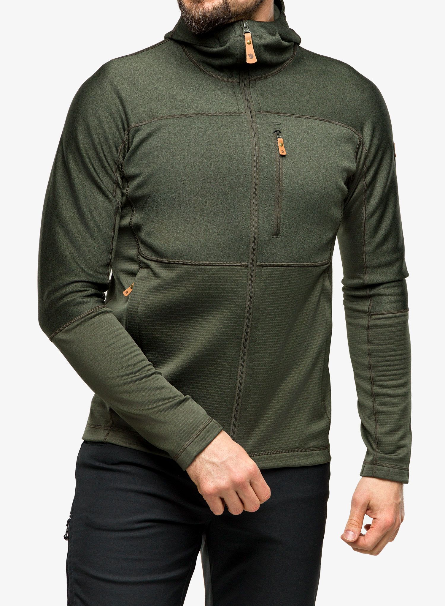 Pullover Fjallraven Abisko Trail Fleece - deep forest