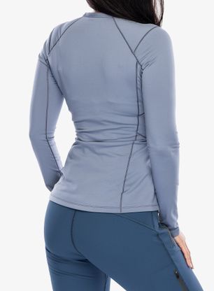 Funktionsshirt Damen Langarm Arcteryx Rho Crew Neck LS - stratus