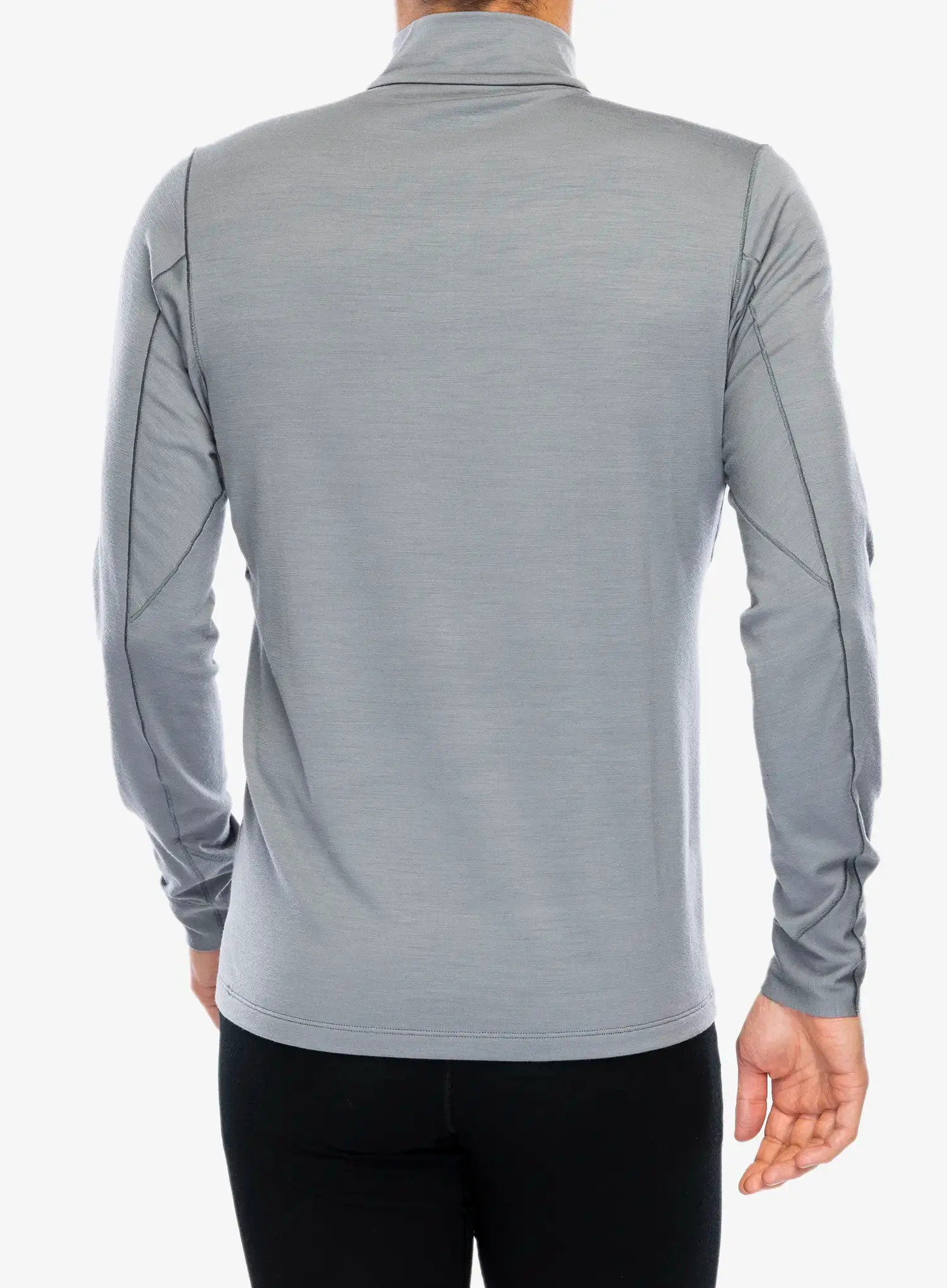 Funktionsshirt Herren Langarm Arcteryx Rho Merino Wool Zip Neck - void