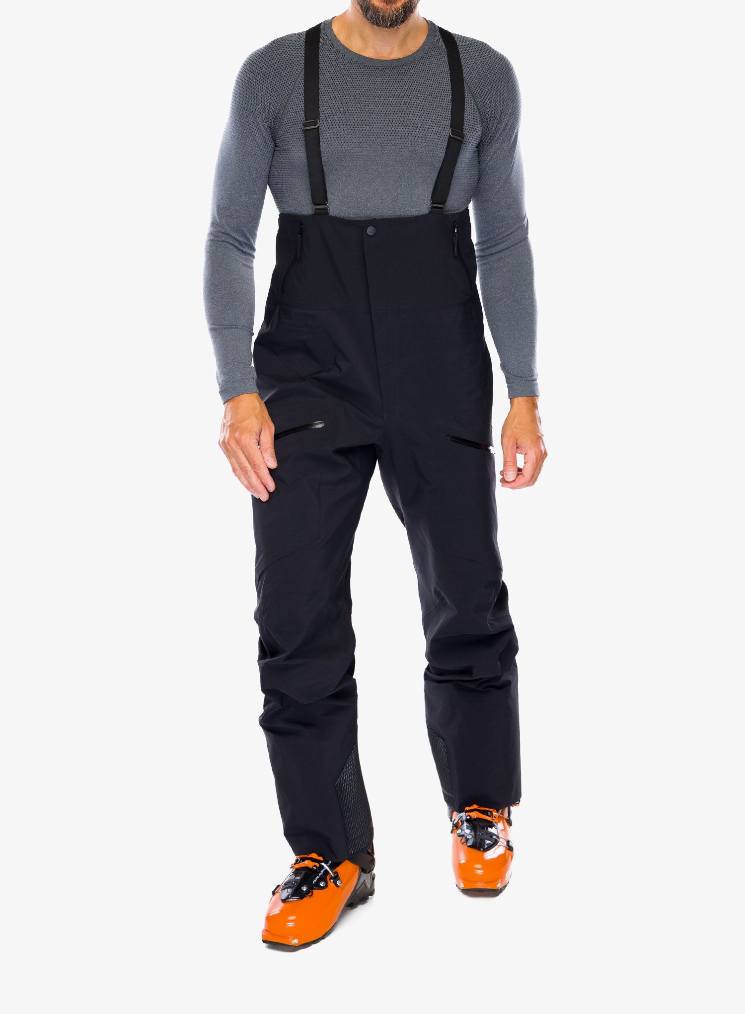Skitourenhose Arcteryx Rush Bib Pant - black