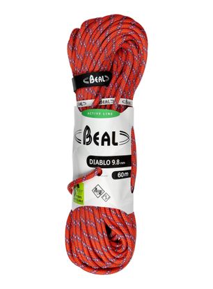 Kletterseil Beal Diablo 9,8 mm 60 m Unicore - red