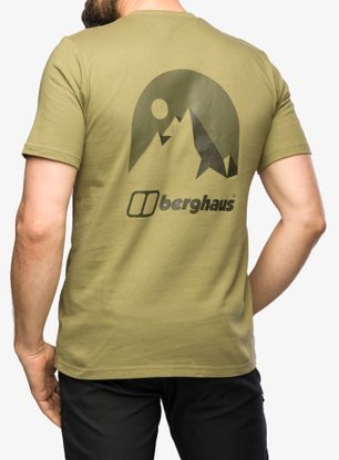 T-Shirt mit Aufdruck Herren Berghaus Mont Blanc MTN SS Tee - am light green